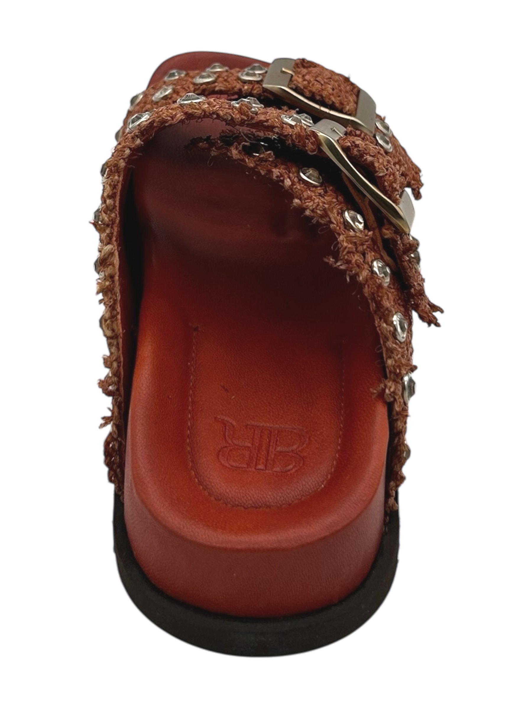 Sandalo Black Rose by Zoe raffia Orange - New Youker 03 -