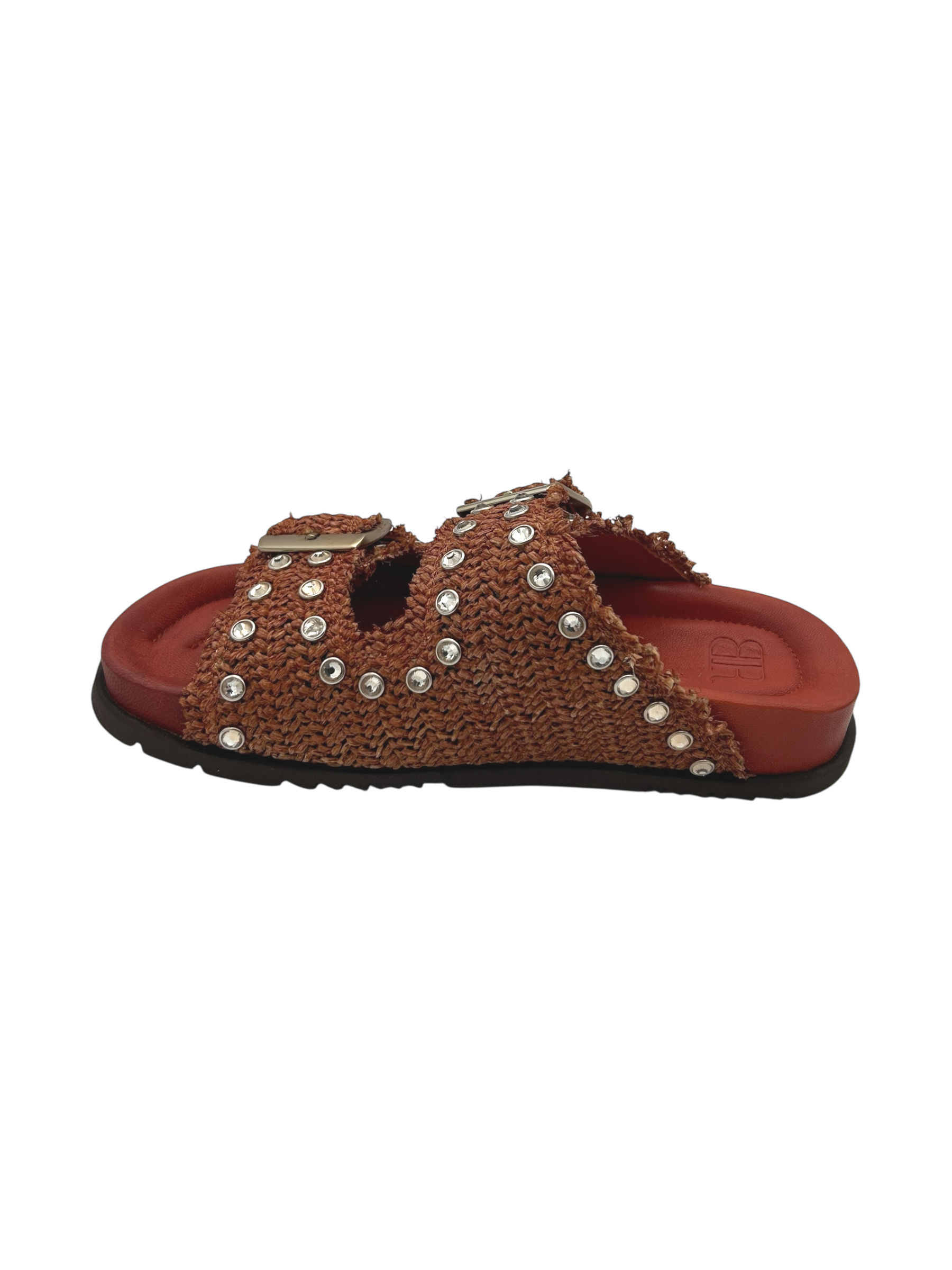 Sandalo Black Rose by Zoe raffia Orange - New Youker 03 -