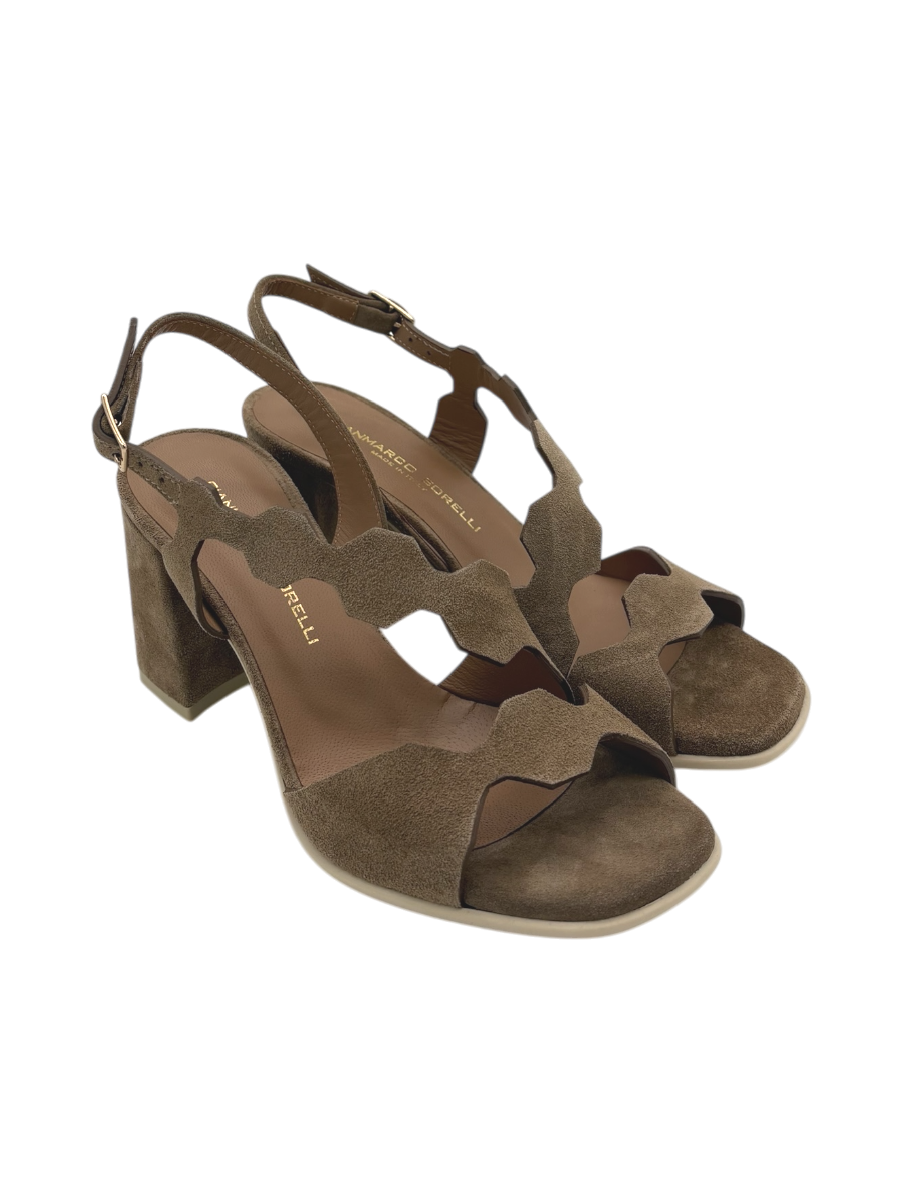 Sandalo camoscio donna GIANMARCO SORELLI Daino -3057 Flex-
