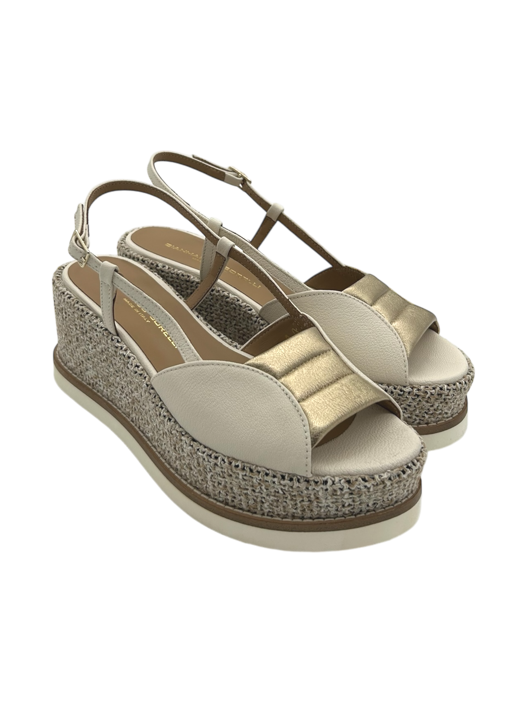 Sandalo pelle donna GIANMARCO SORELLI Milk - 3031 Jil -