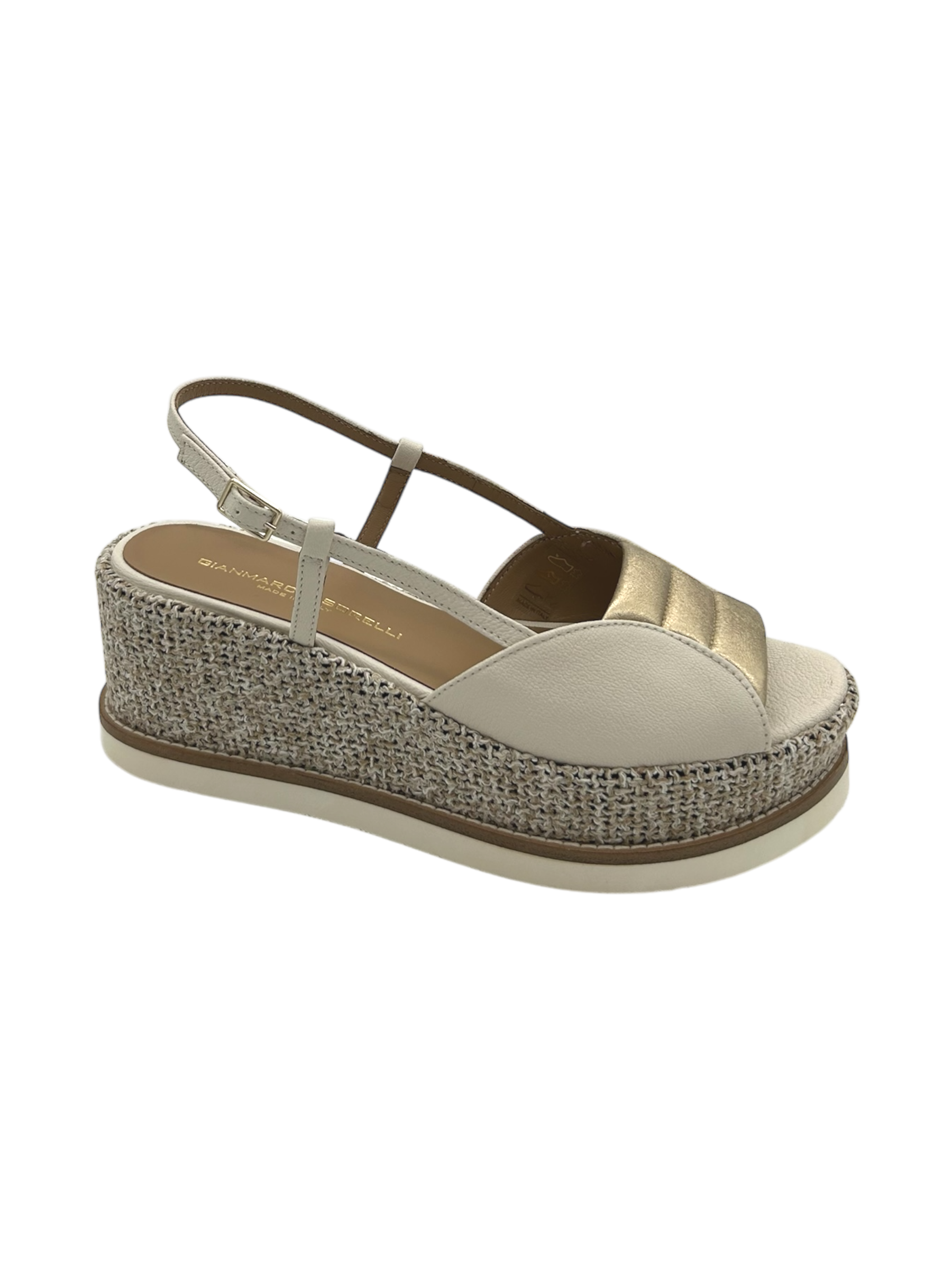 Sandalo pelle donna GIANMARCO SORELLI Milk - 3031 Jil -