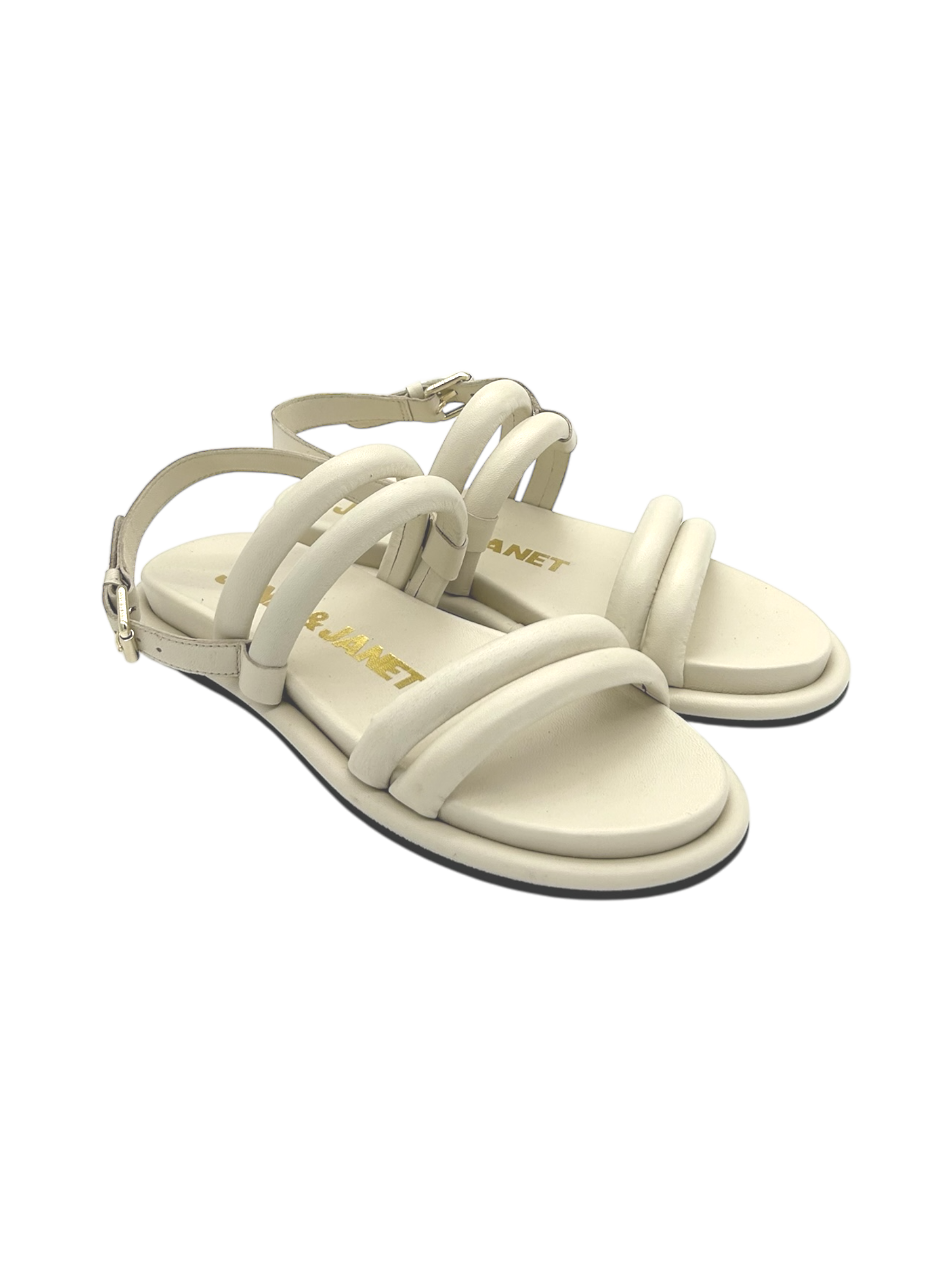 Sandalo pelle donna Janet & Janet Milk - J 196 -
