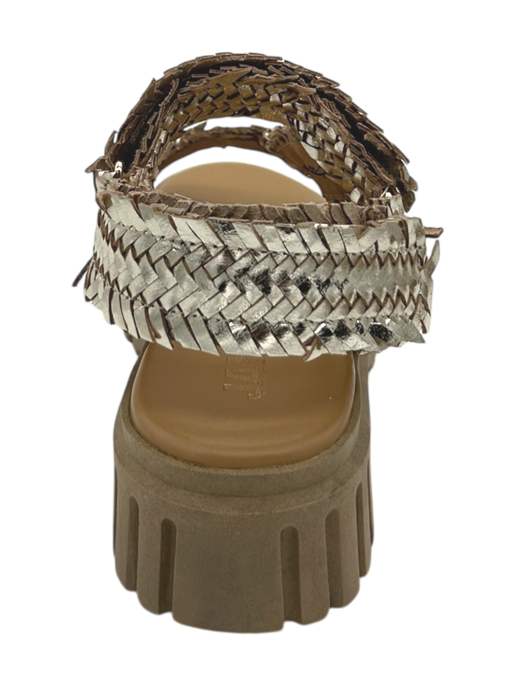 Sandalo pelle donna Janet & Janet Gold - J 117 -