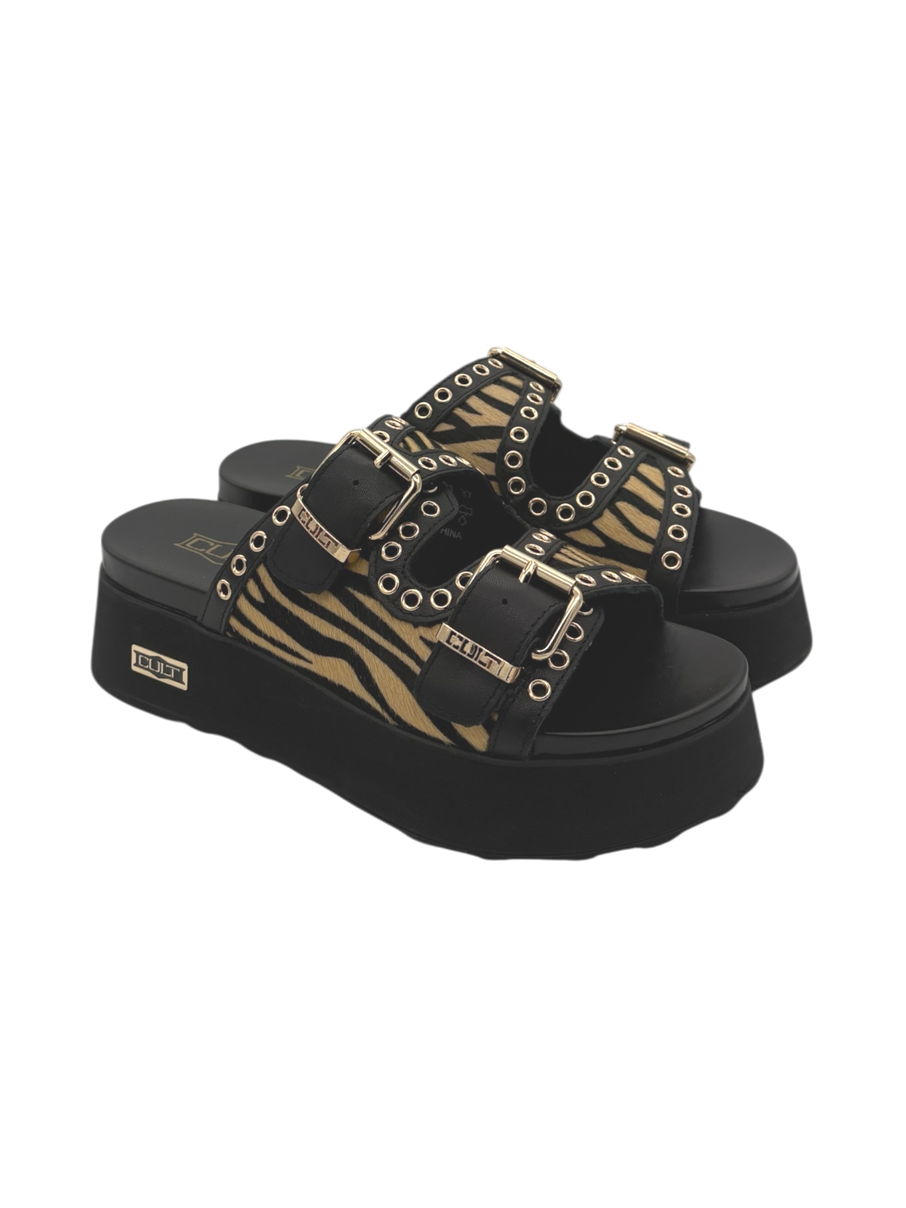 Sandalo pelle donna CULT Zebra - Janis 4306 -