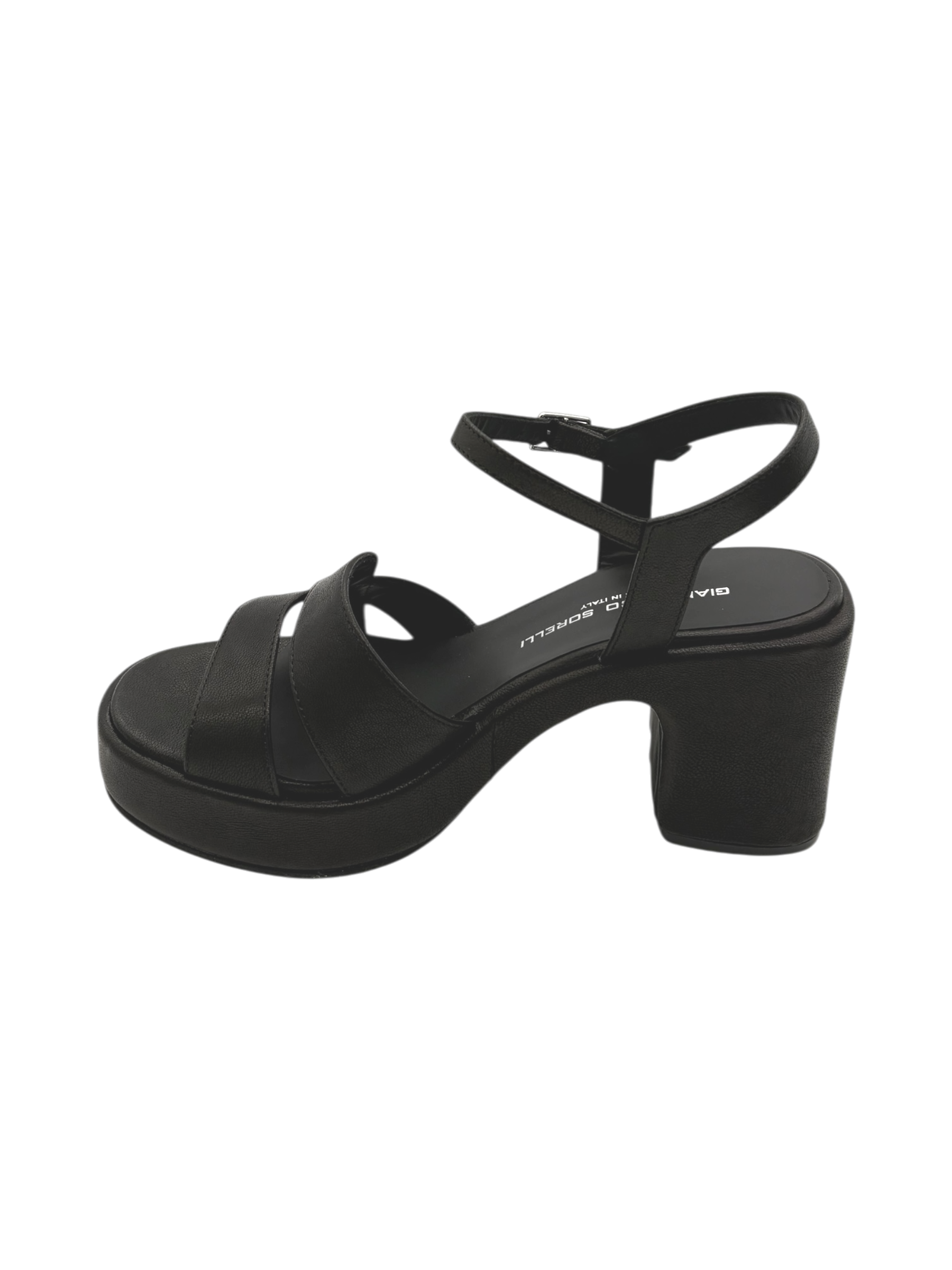 Sandalo pelle donna GIANMARCO SORELLI Black -3033 Jane-
