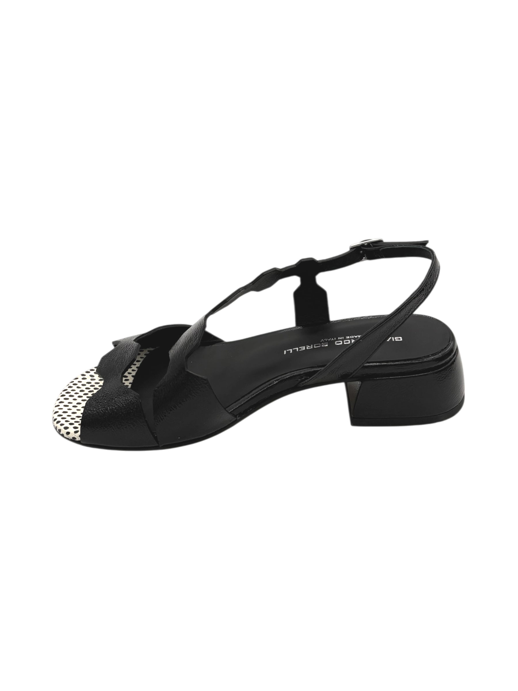 Sandalo pelle donna GIANMARCO SORELLI Nero -3057 Riva-