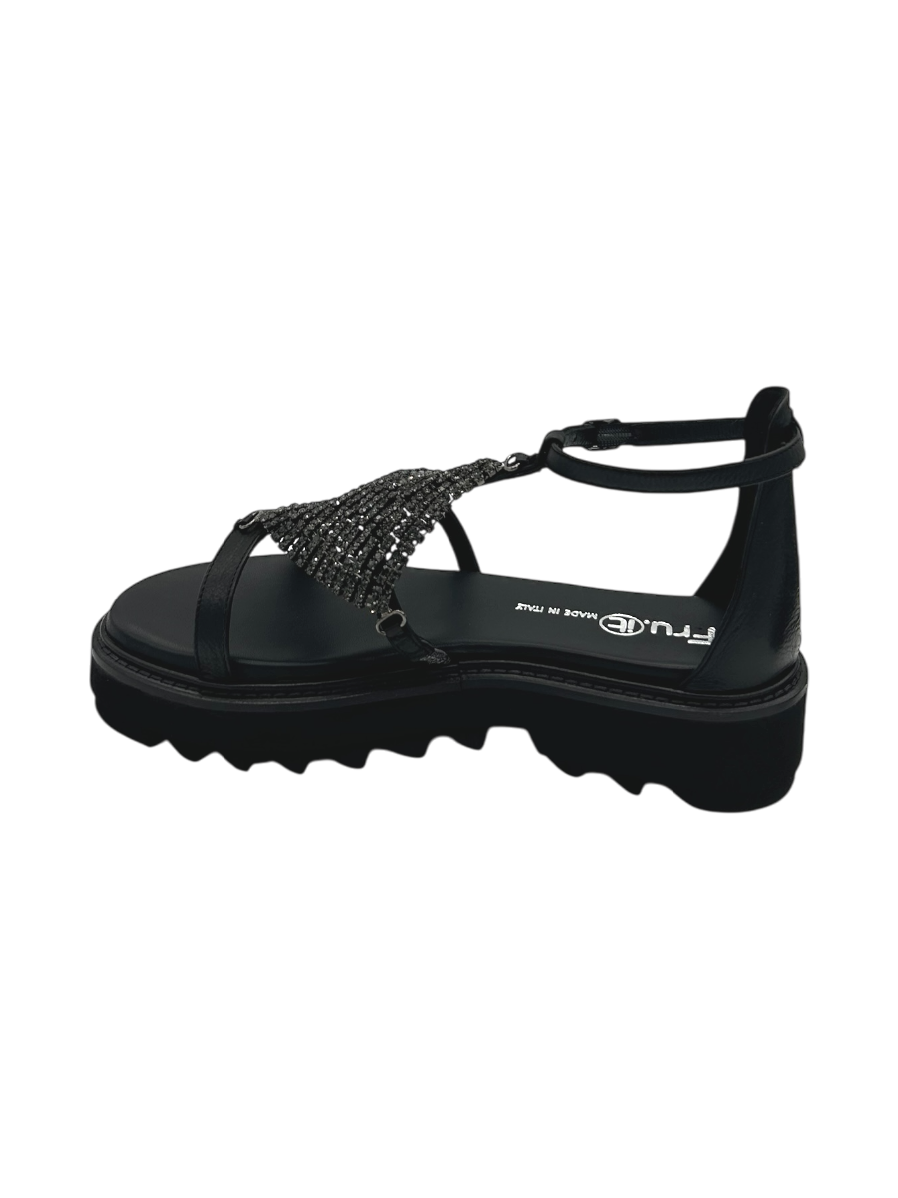 Sandalo pelle donna FRU.IT Black - 9163 -
