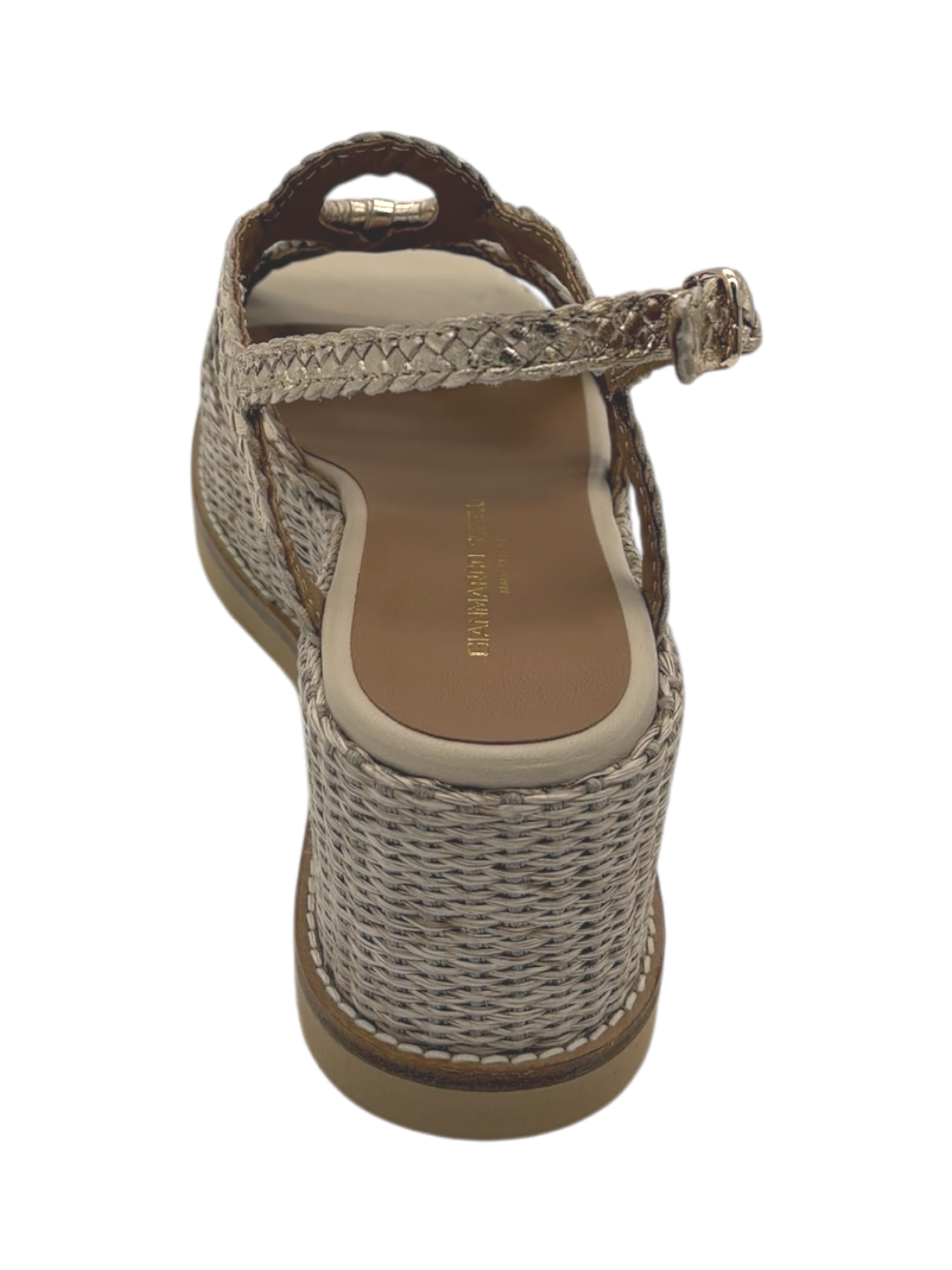 Sandalo pelle donna GIANMARCO SORELLI Gold -12270 Jil-
