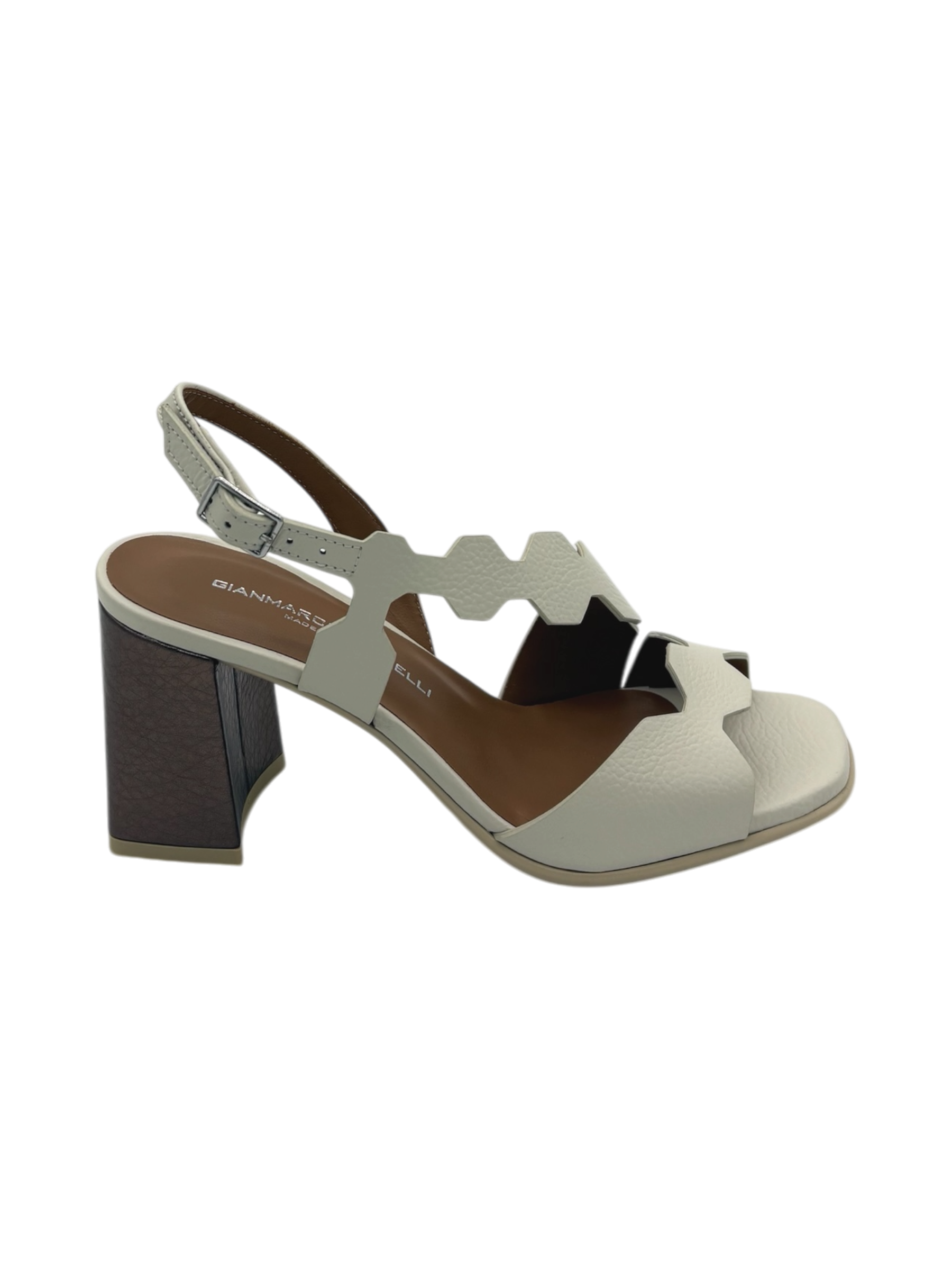 Sandalo pelle donna GIANMARCO SORELLI Latte -3057 Flex-