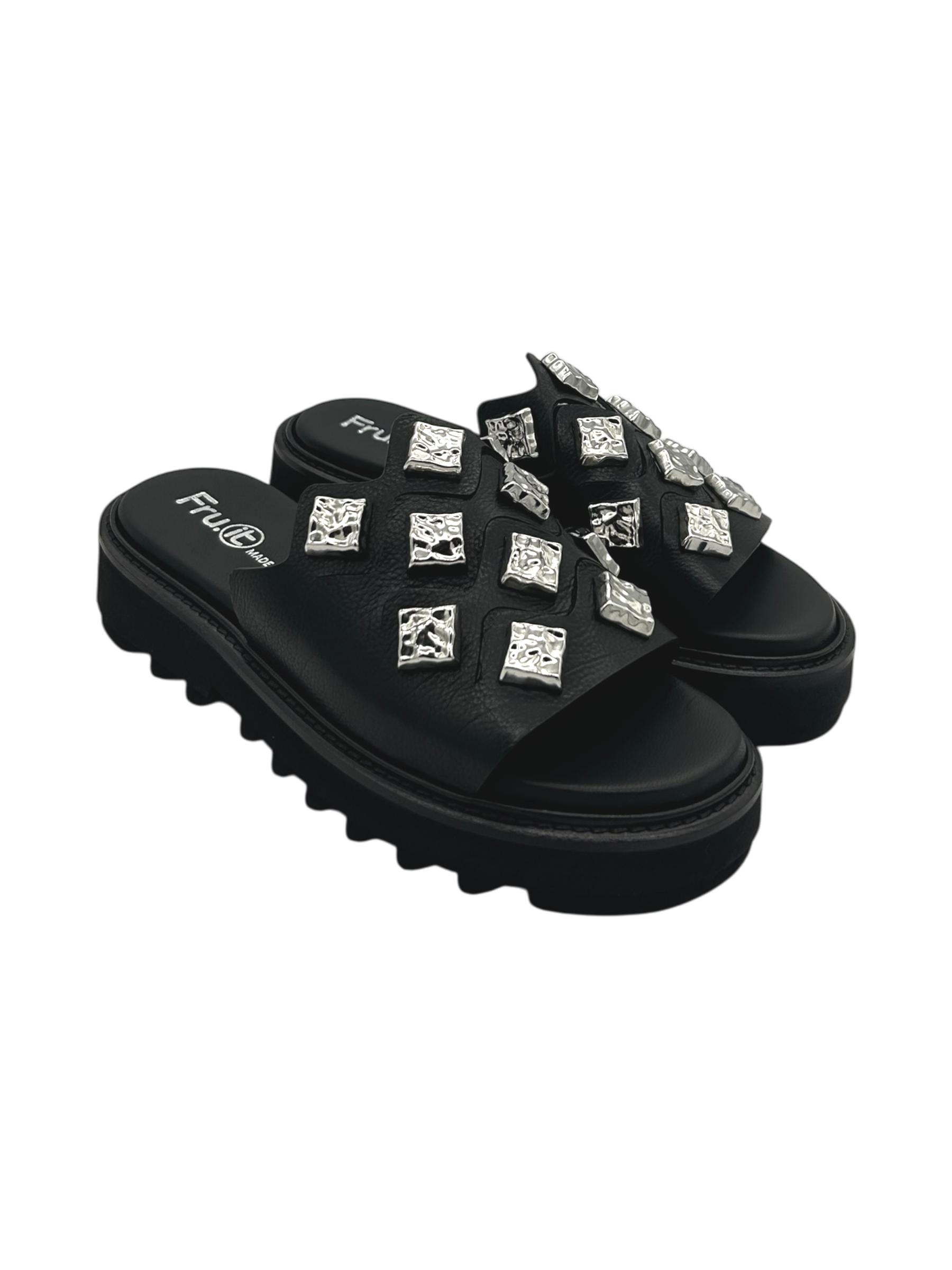 Sandalo pelle donna FRU.IT Black - 9172 -