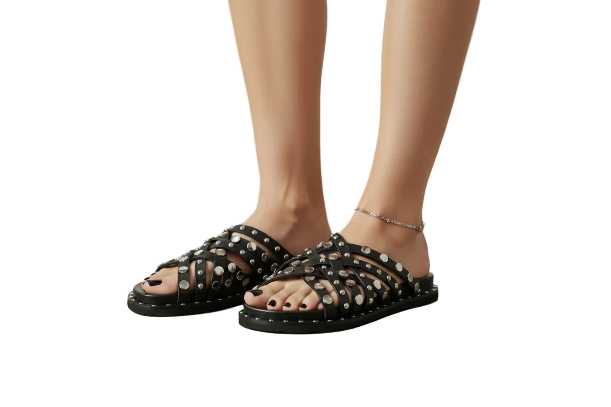 Sandalo Donna CULT Roshelle 4275 in Pelle Nera