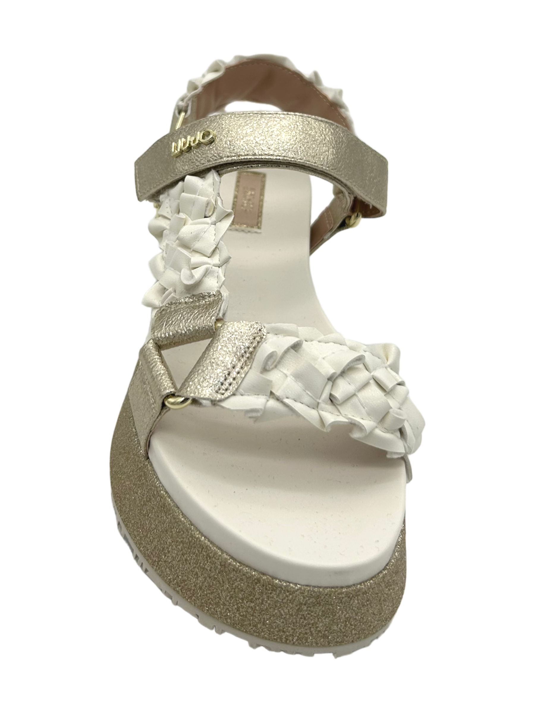 Sandalo LIUJO laminated White Light Gold - Frida 28 -