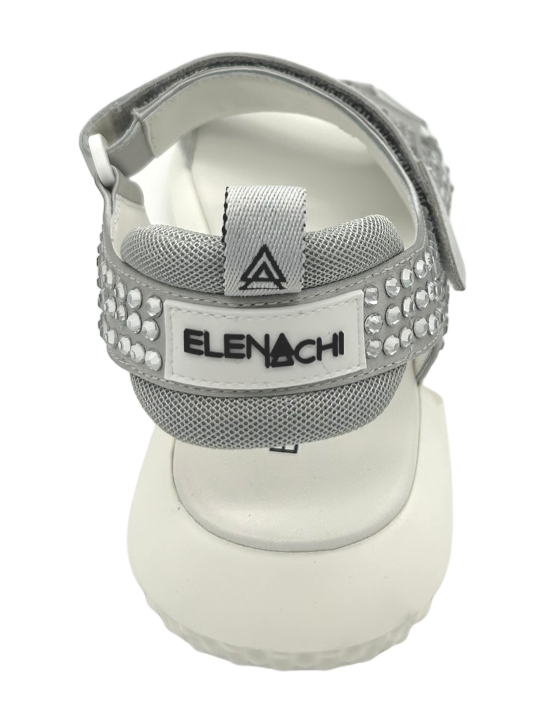 Sandalo basso pelle donna ELENA IACHI Silver - E3227 -