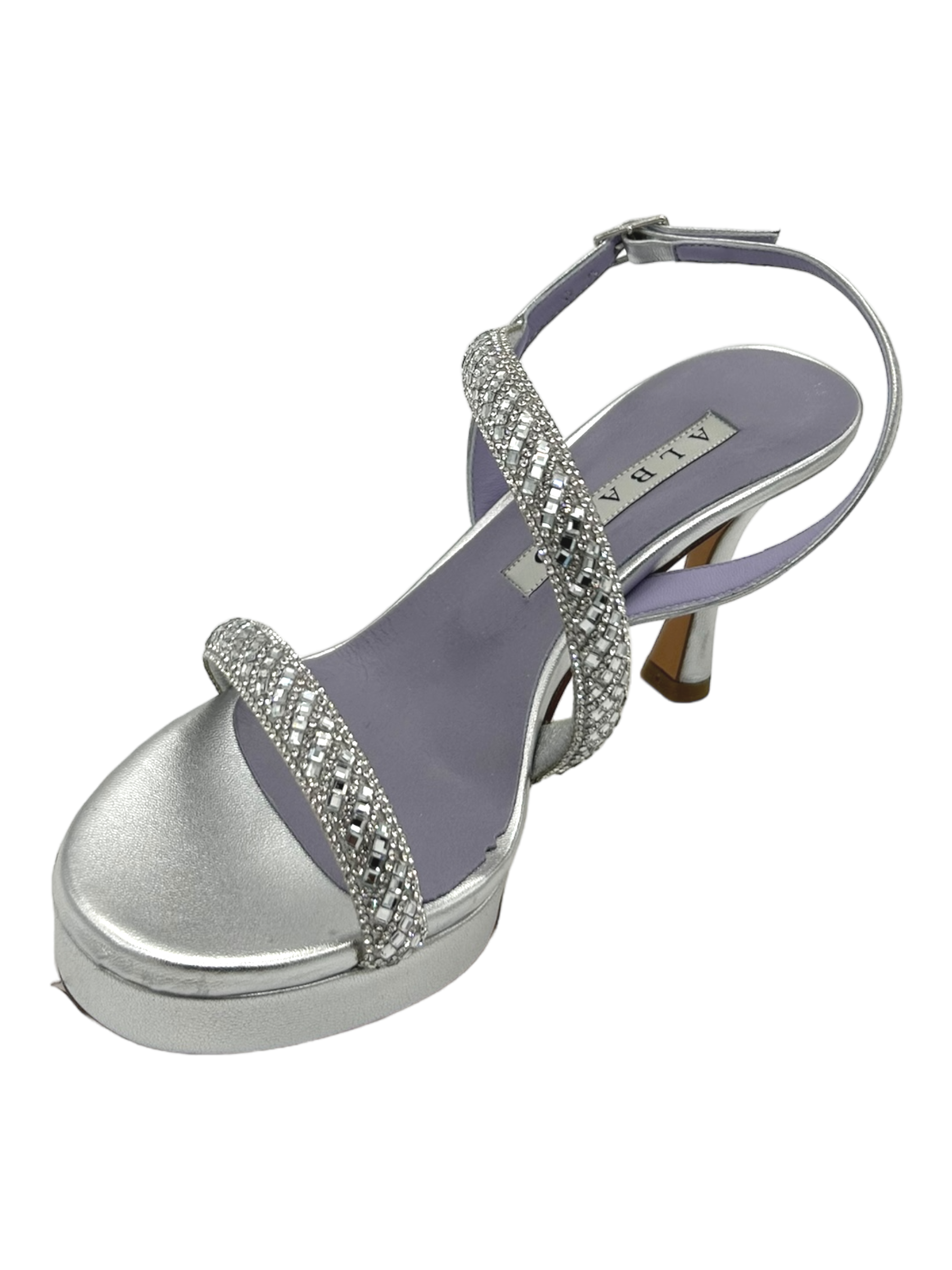 Sandalo donna ALBANO Metallizzato Argento - 5231 -