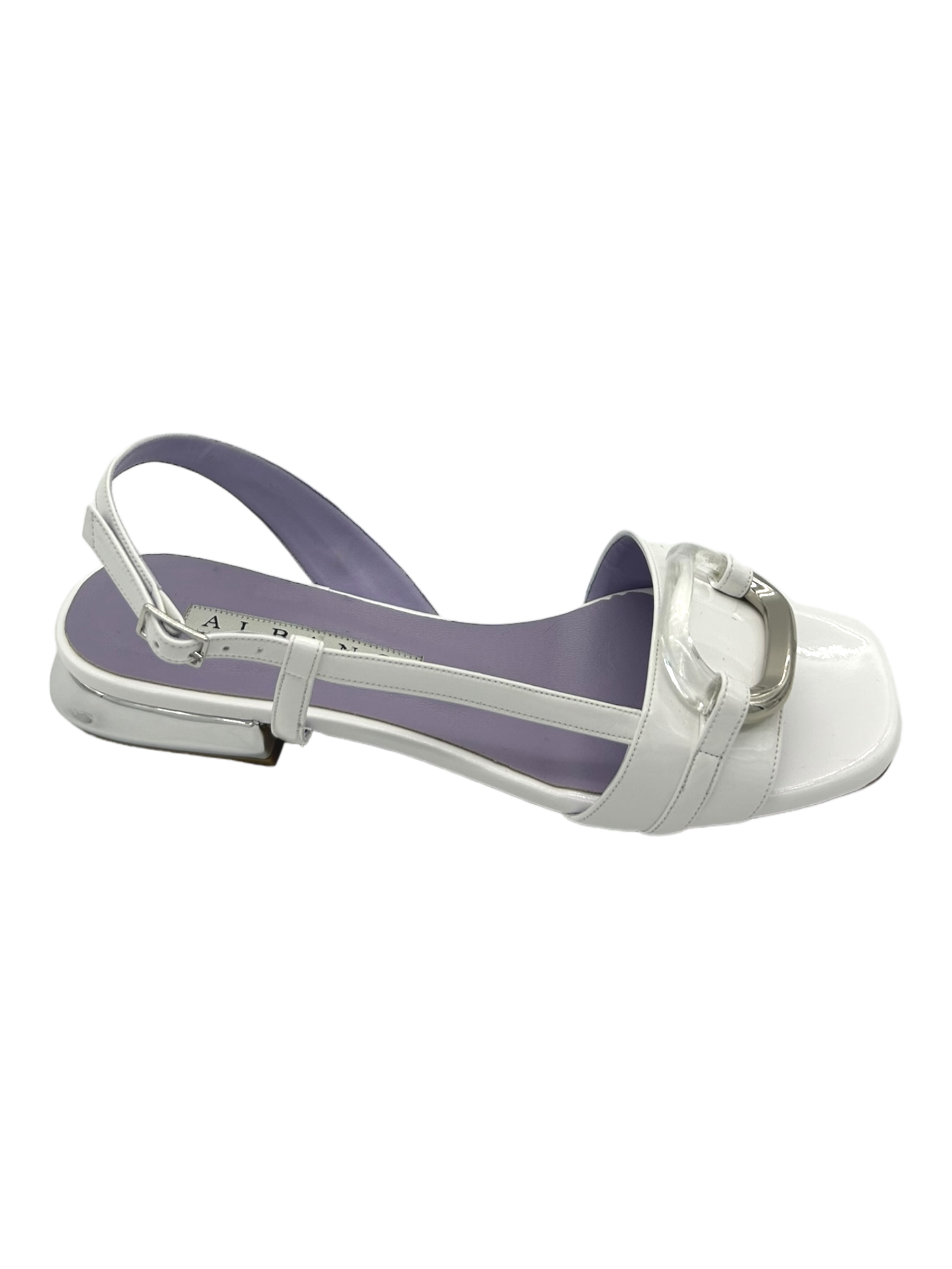 Sandalo donna ALBANO Vernice Bianco - 5165 -