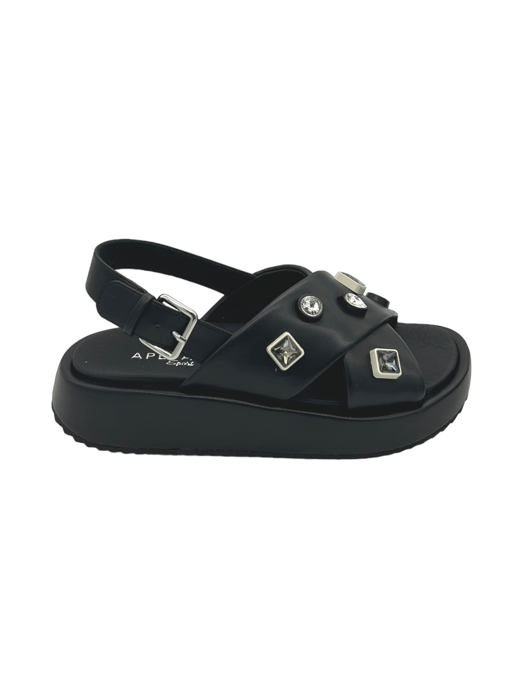 Sandalo donna Apepazza Black - Carina -