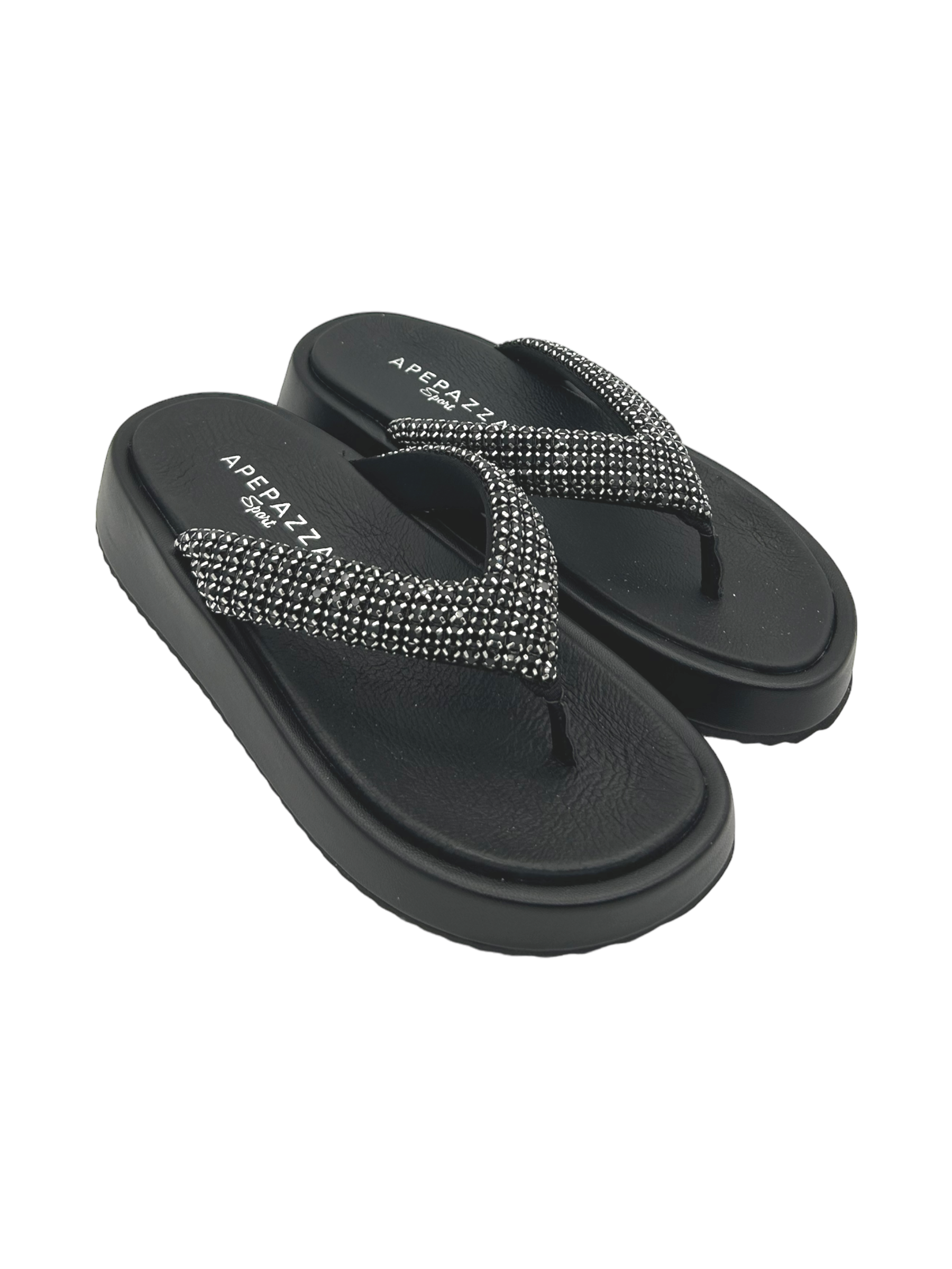 Ciabatta donna Apepazza Black - Clarissa -