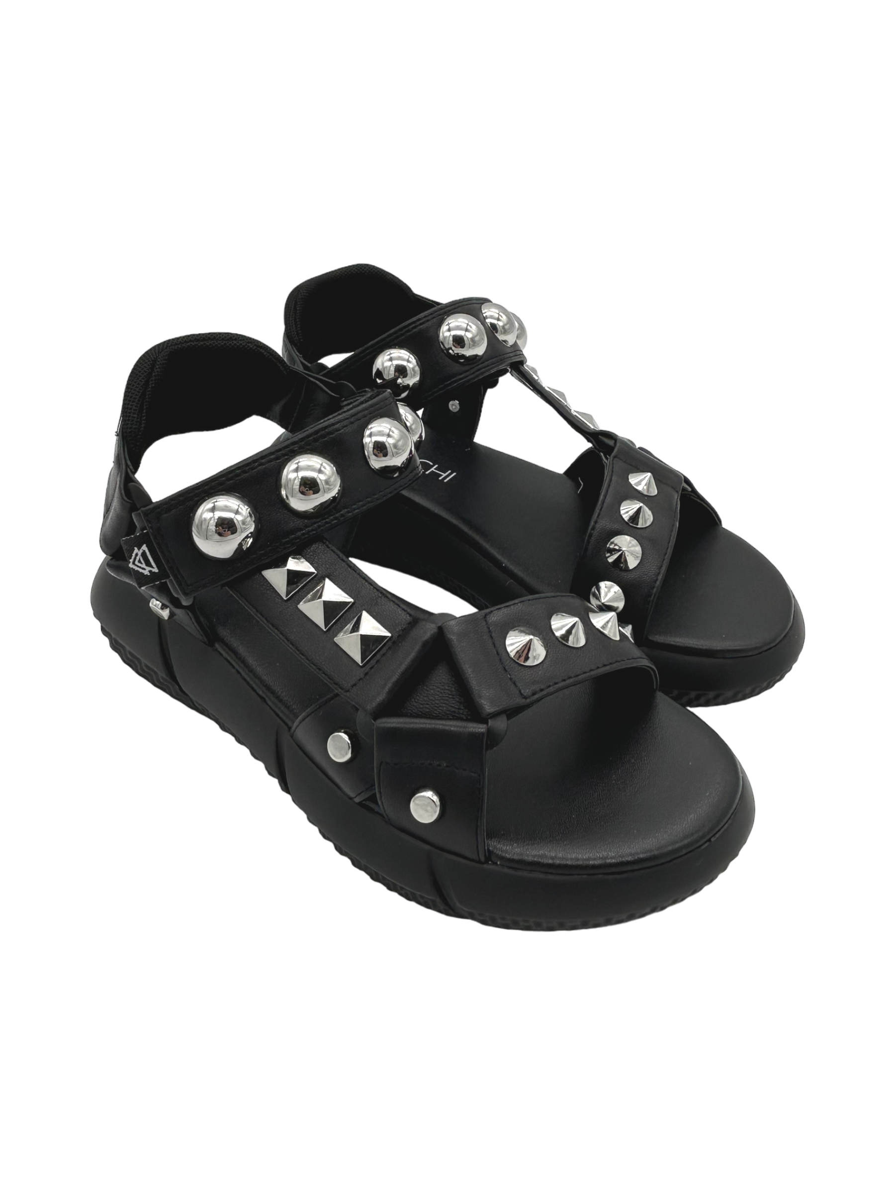 Sandalo pelle donna ELENA IACHI Nero E3377