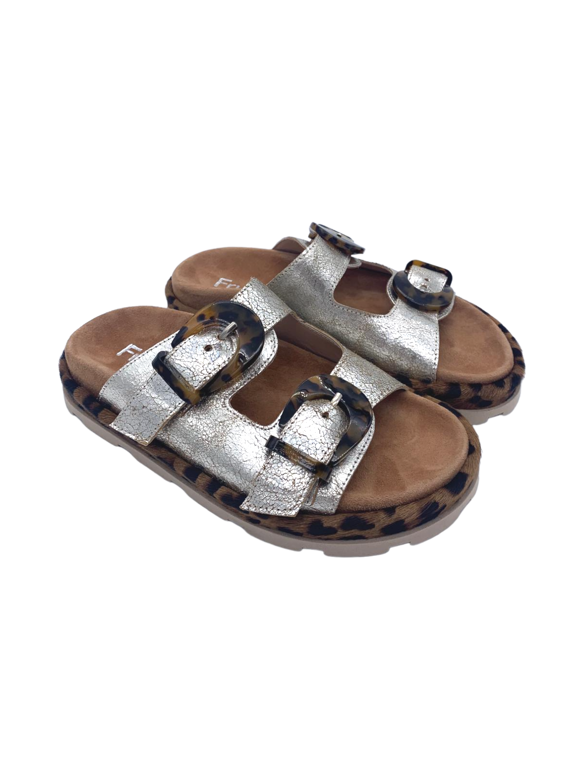 Sandalo donna FRU.IT Metallizzato Argento - 8670 -