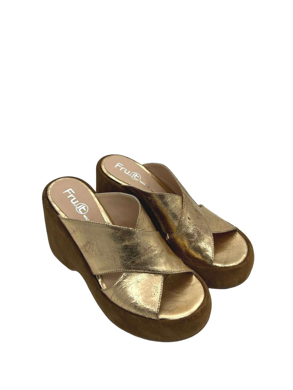 Zeppa donna FRU.IT Metallizzato Oro - 8770 -