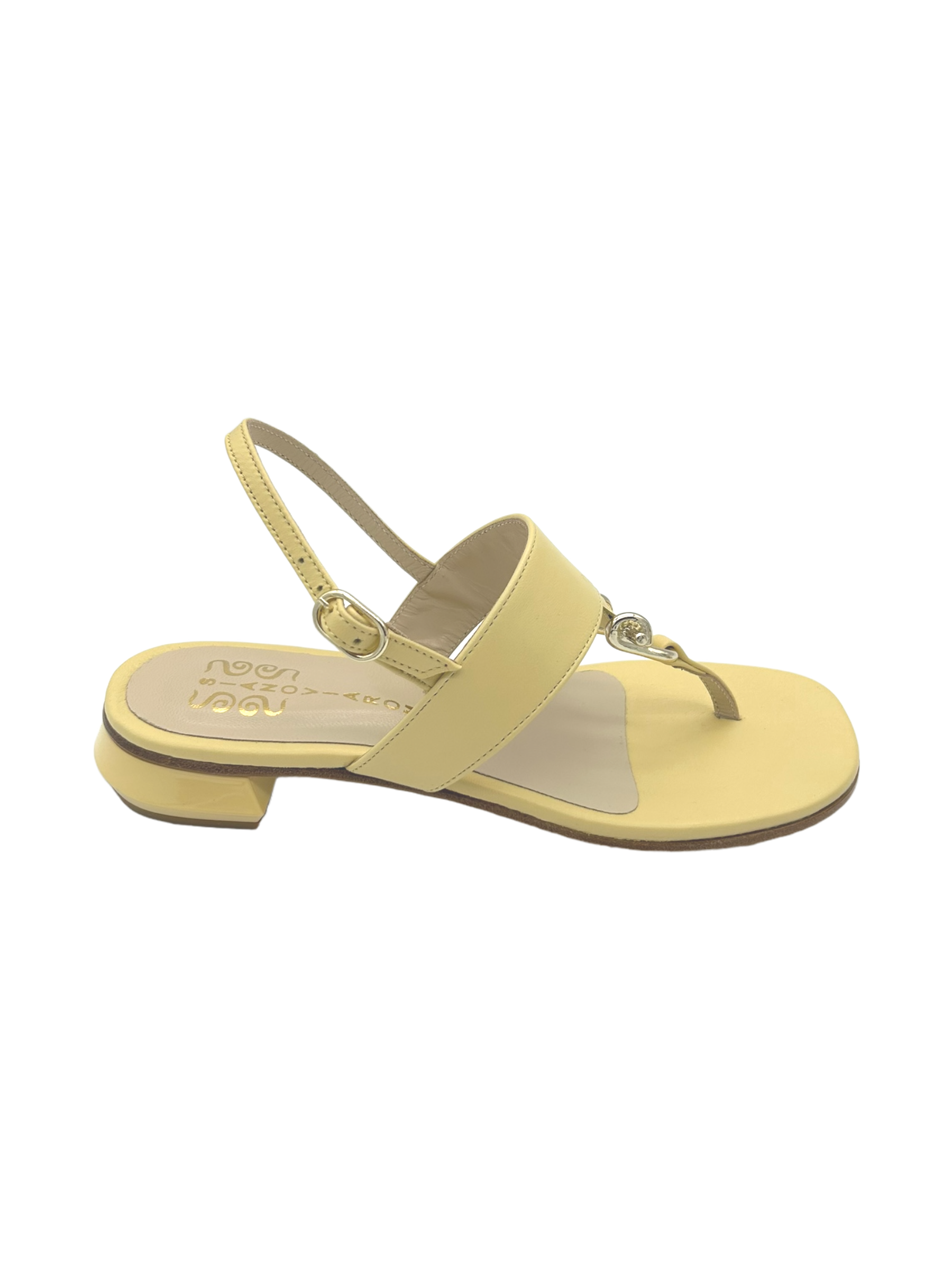 Sandalo donna SIANO VIA ROMA Pelle Banana - 074 -