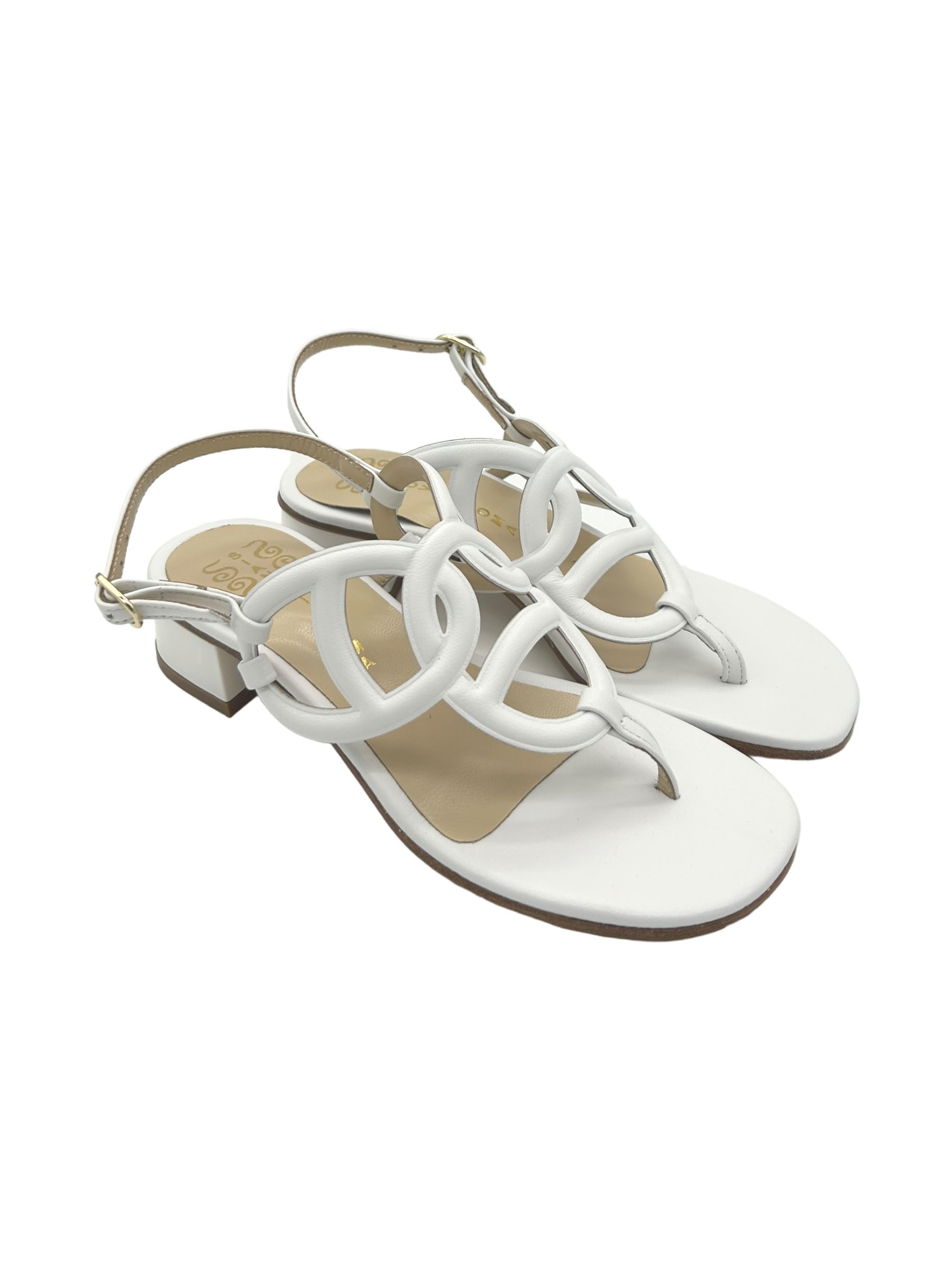 Sandalo donna SIANO VIA ROMA Pelle Bianco - 072 -