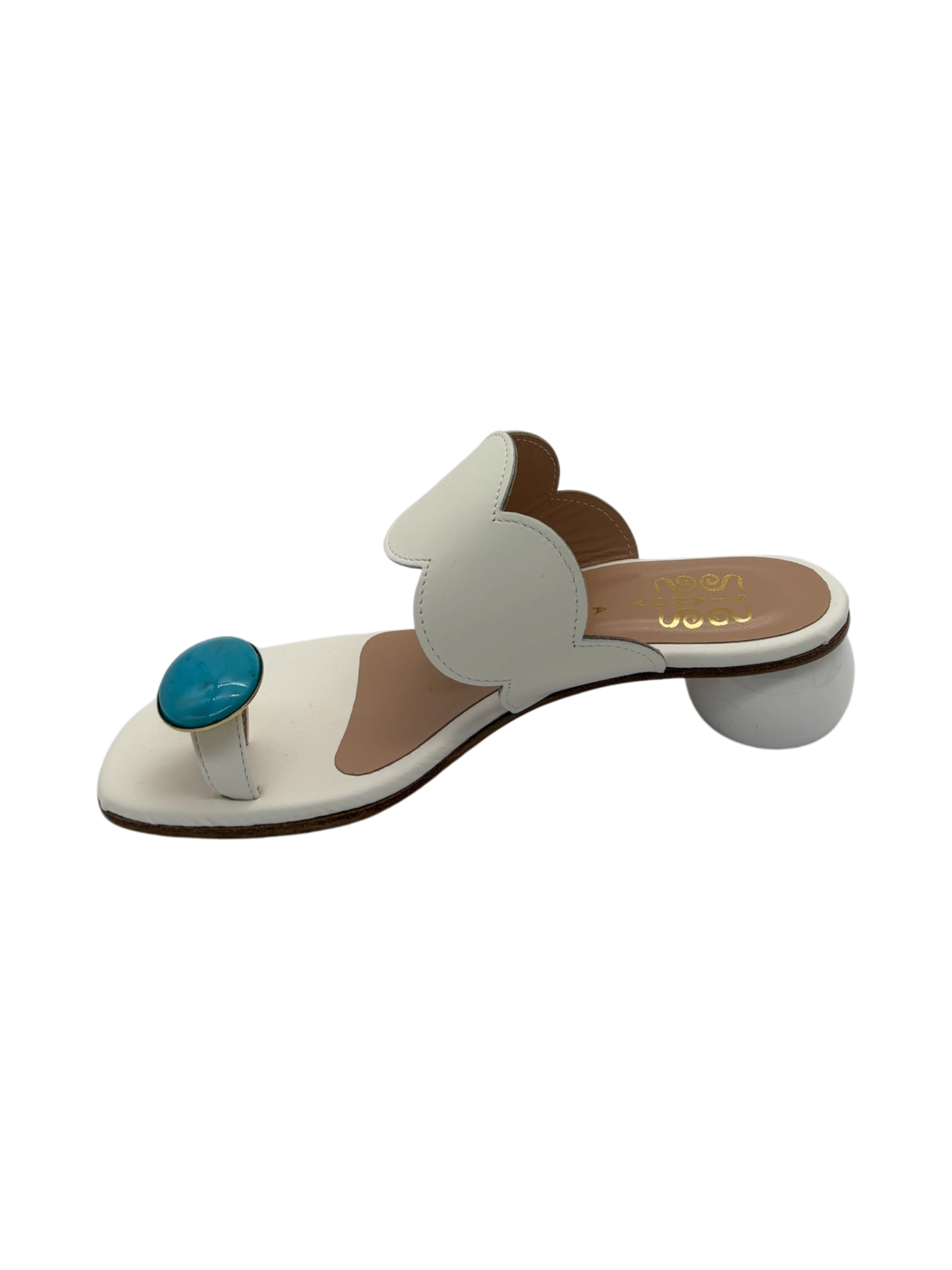 Sandalo donna SIANO VIA ROMA Pelle Bianco -100-