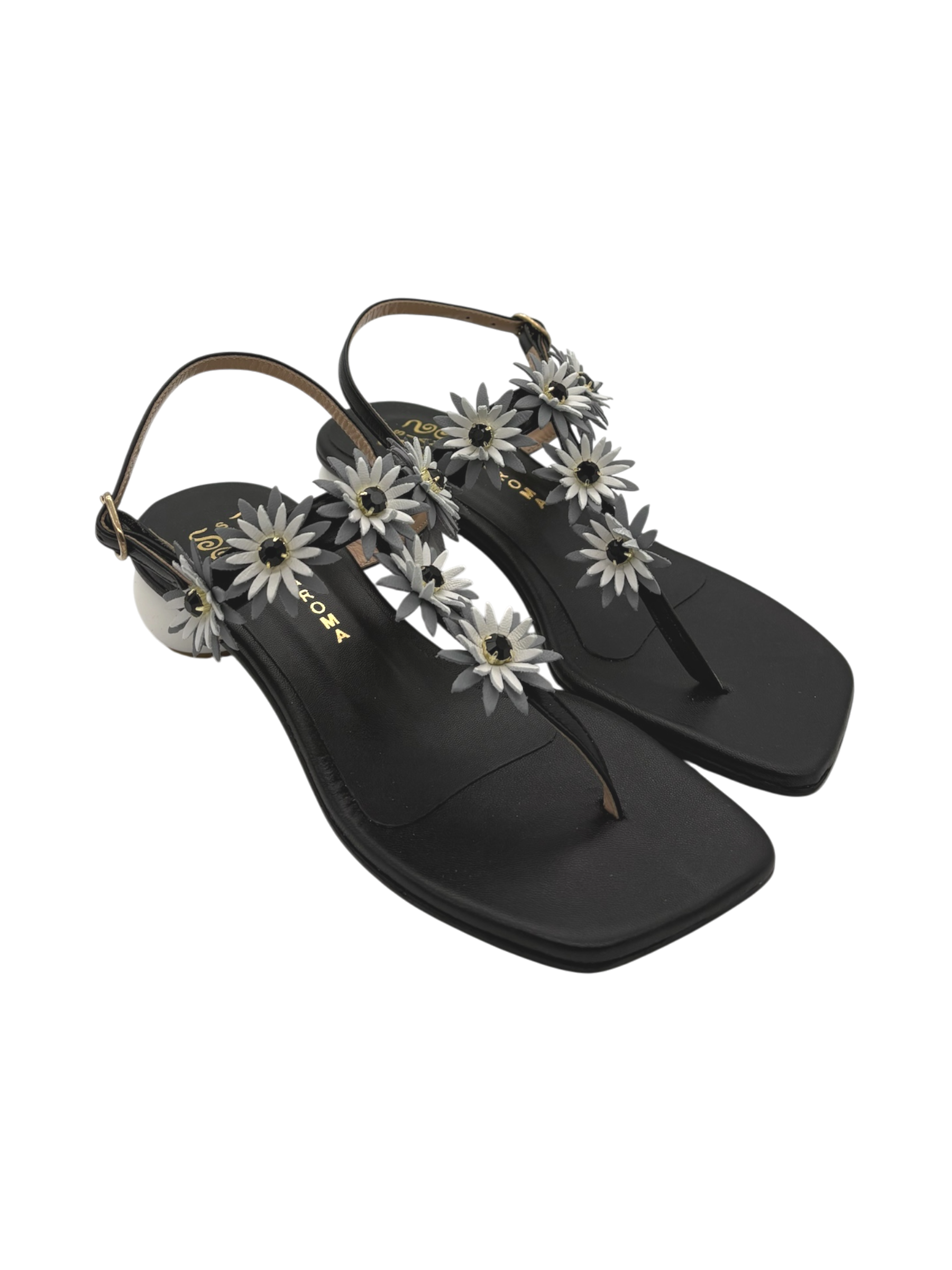 Sandalo donna SIANO VIA ROMA Pelle Black -041-