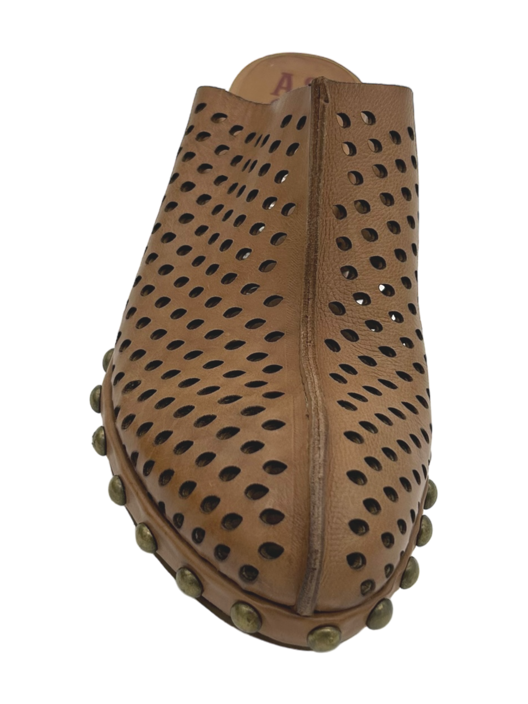 Sandalo in pelle donna As98 Camel - B36103 -