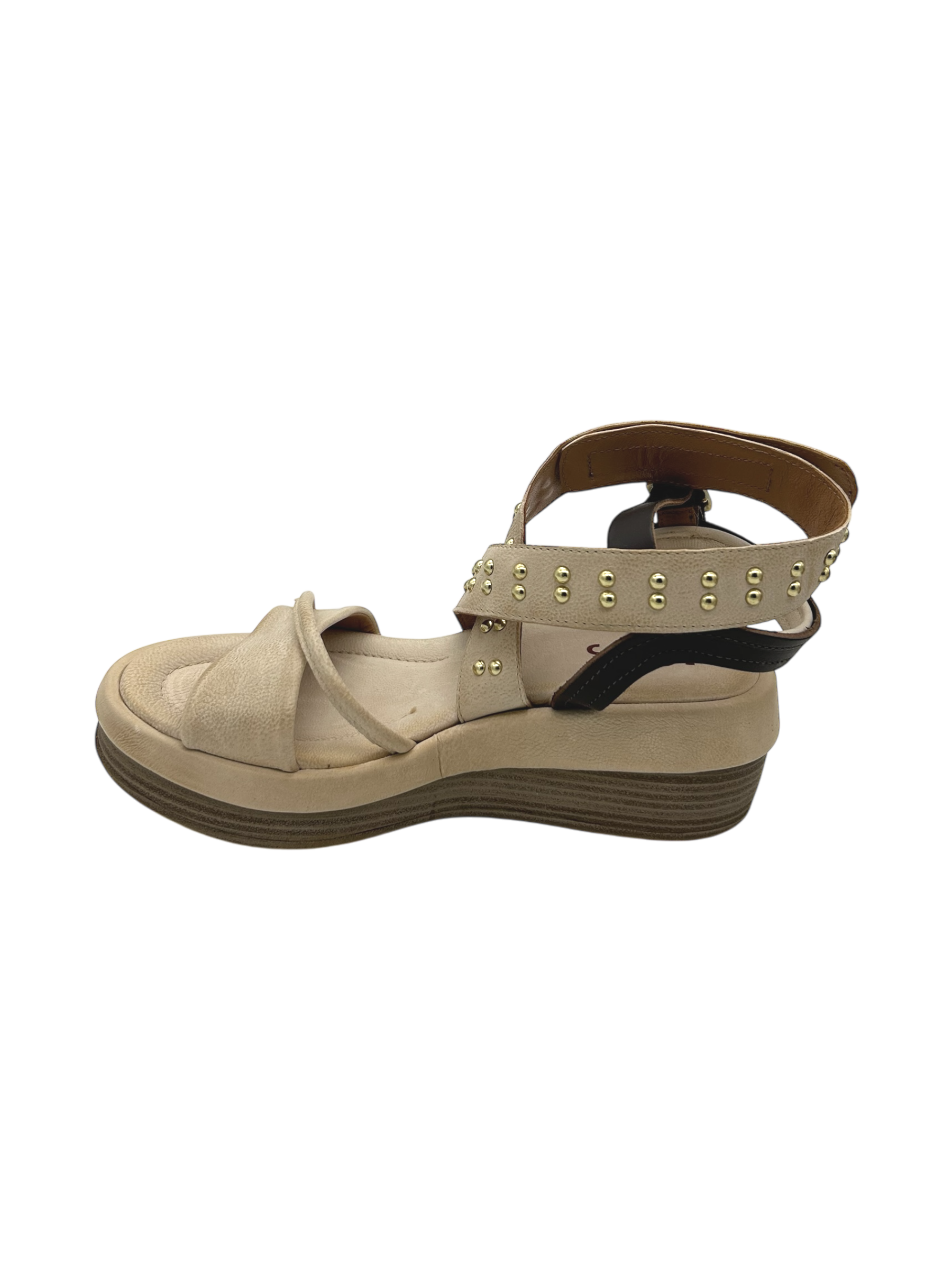 Sandalo in pelle zeppa donna AS98 Beach   - C02001 -