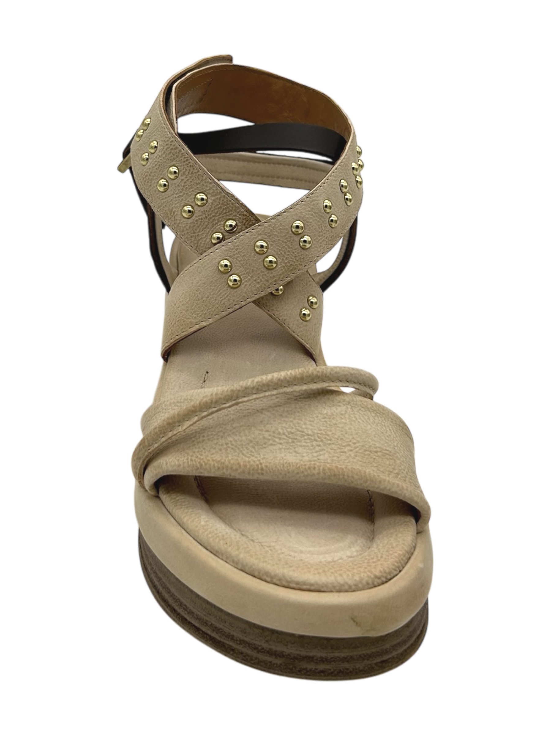 Sandalo in pelle zeppa donna AS98 Beach   - C02001 -