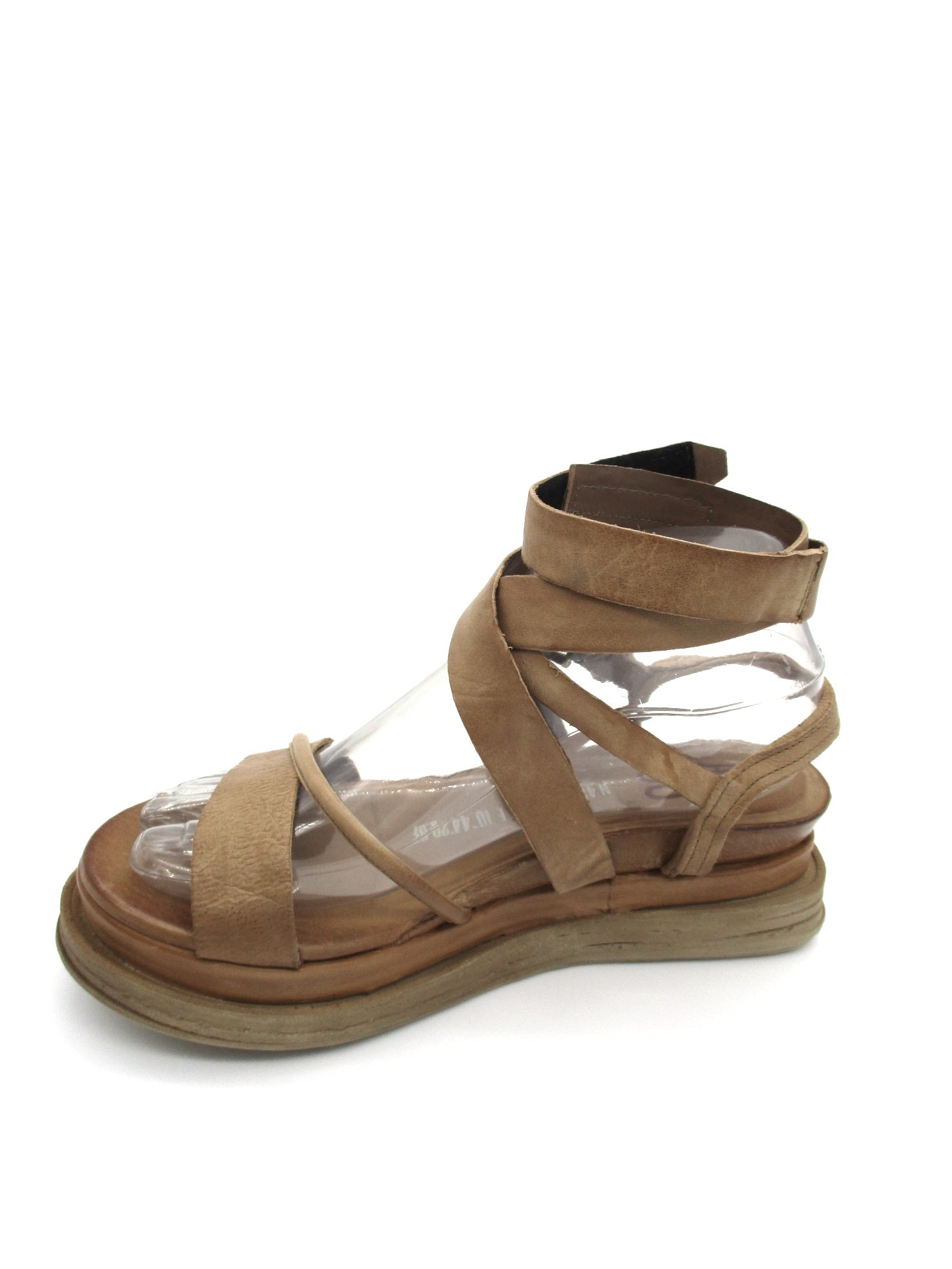 Sandalo in pelle zeppa donna AS98 Lagos Tiger - A15006 -