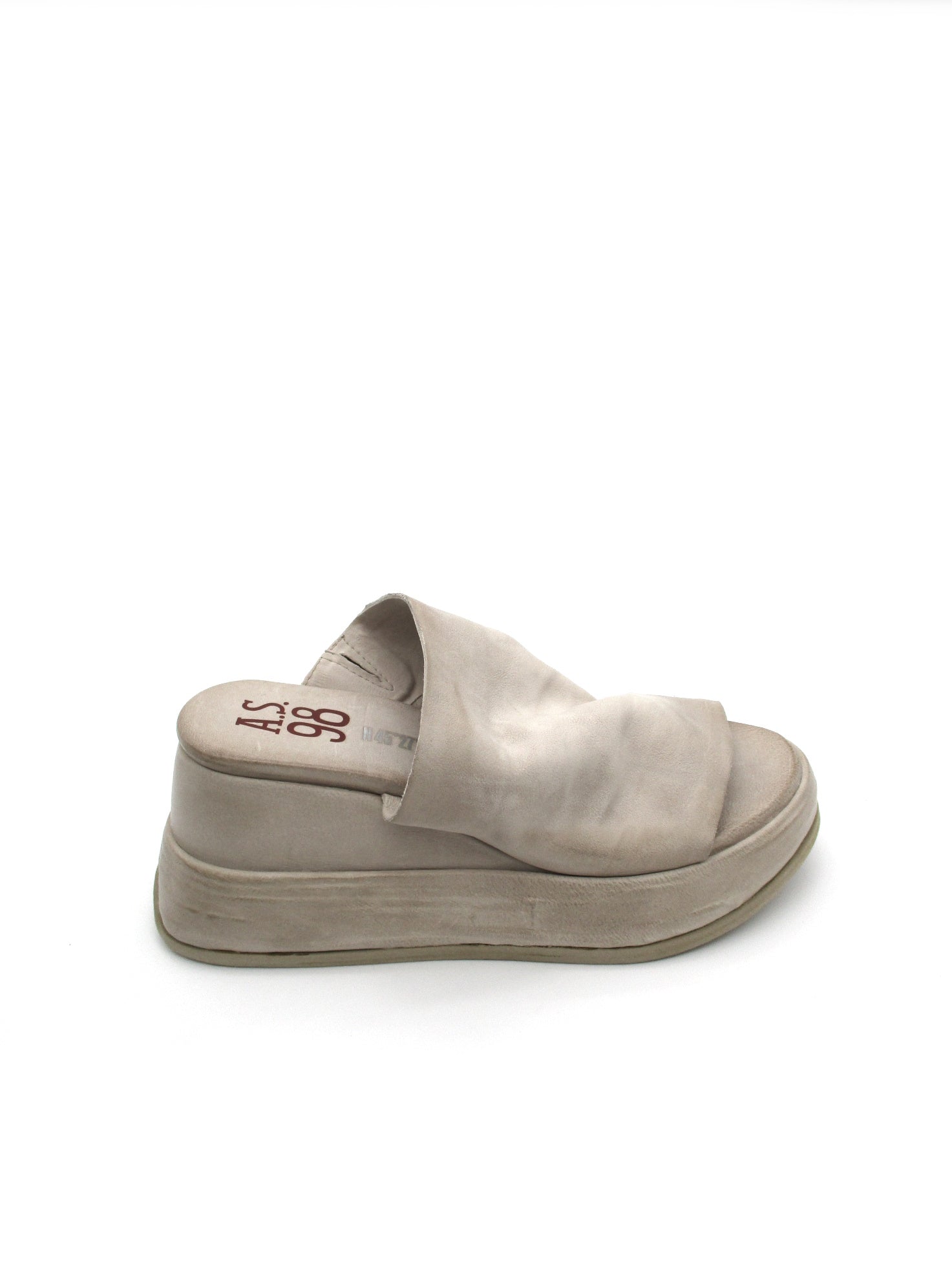 Sandalo in pelle zeppa donna AS98 Reale Dust - B27003 -