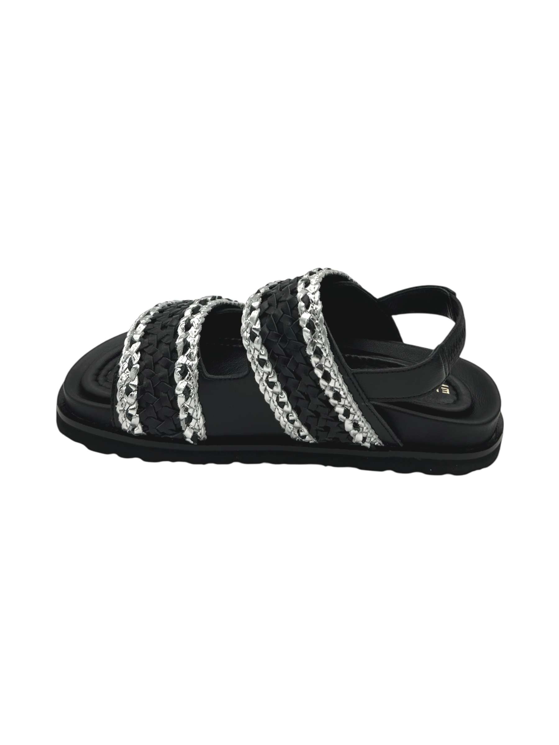 Sandalo pelle Elvio Zanon Nero -EB1003X-