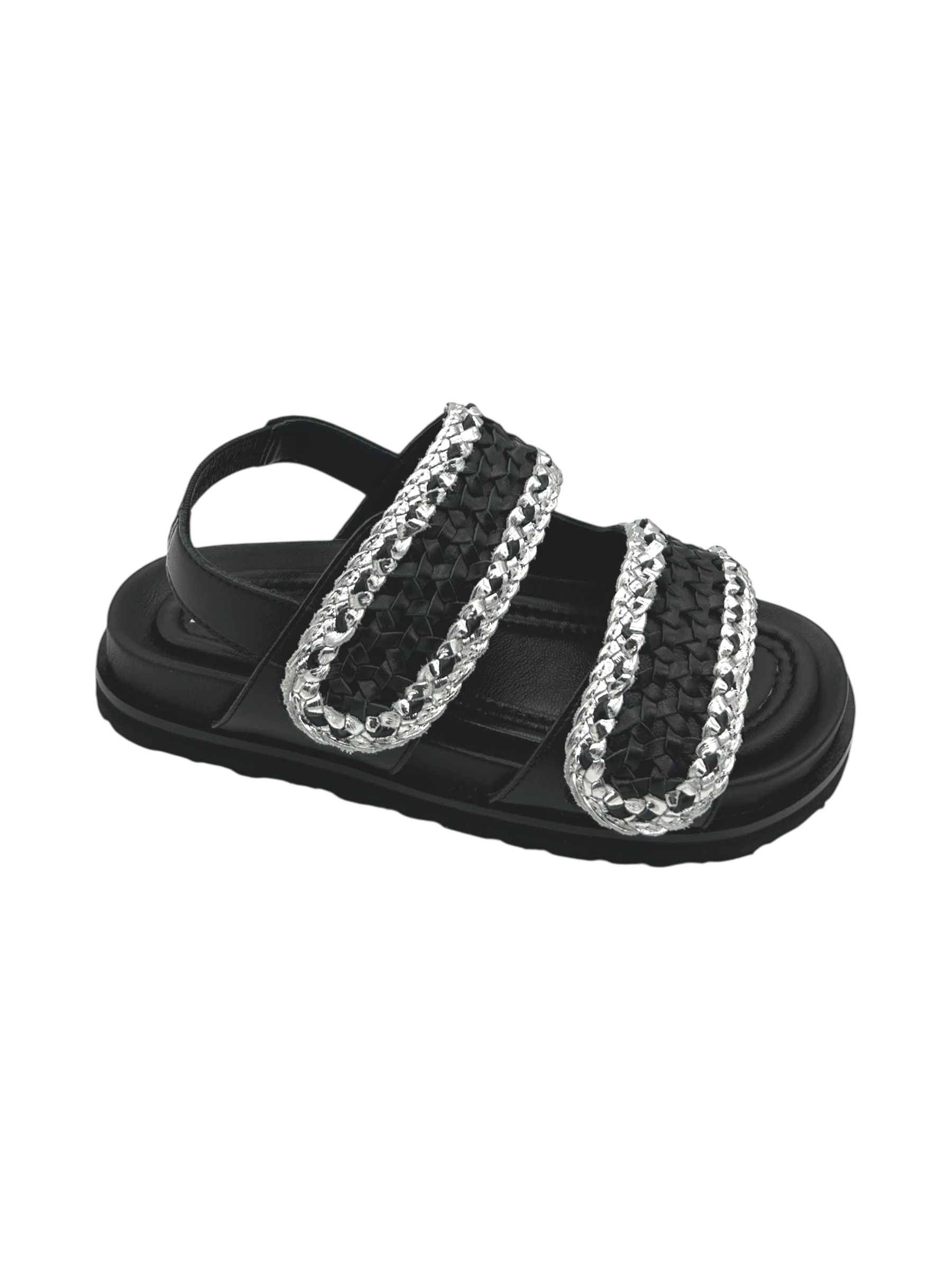 Sandalo pelle Elvio Zanon Nero -EB1003X-
