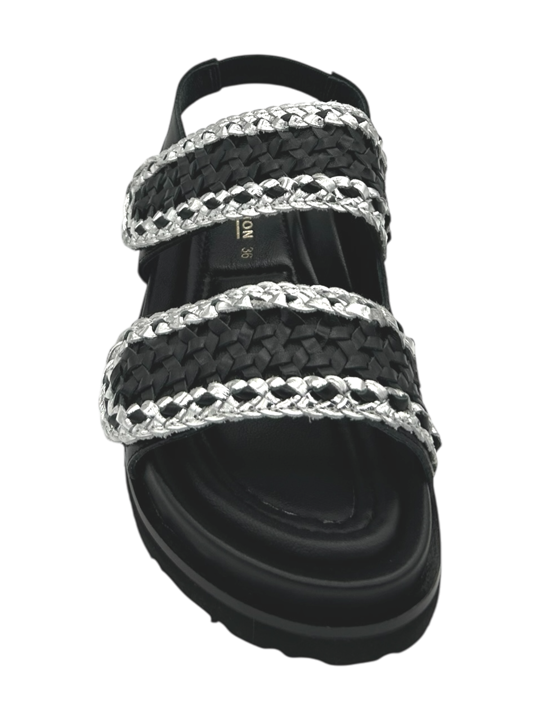 Sandalo pelle Elvio Zanon Nero -EB1003X-