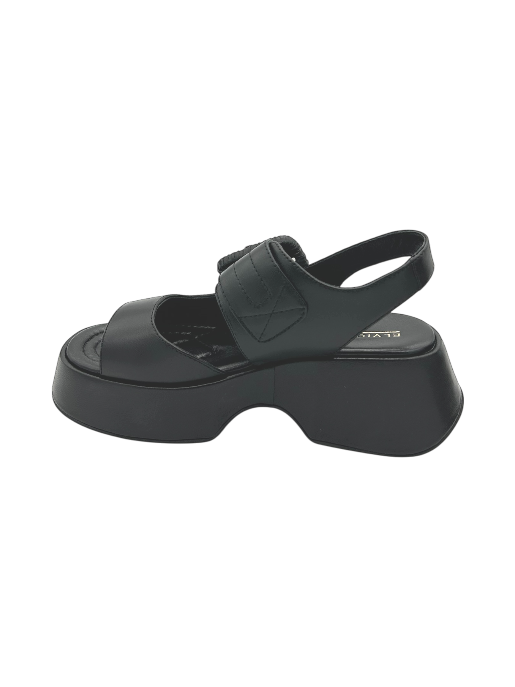 Sandalo pelle Elvio Zanon Nero -EB1206X-