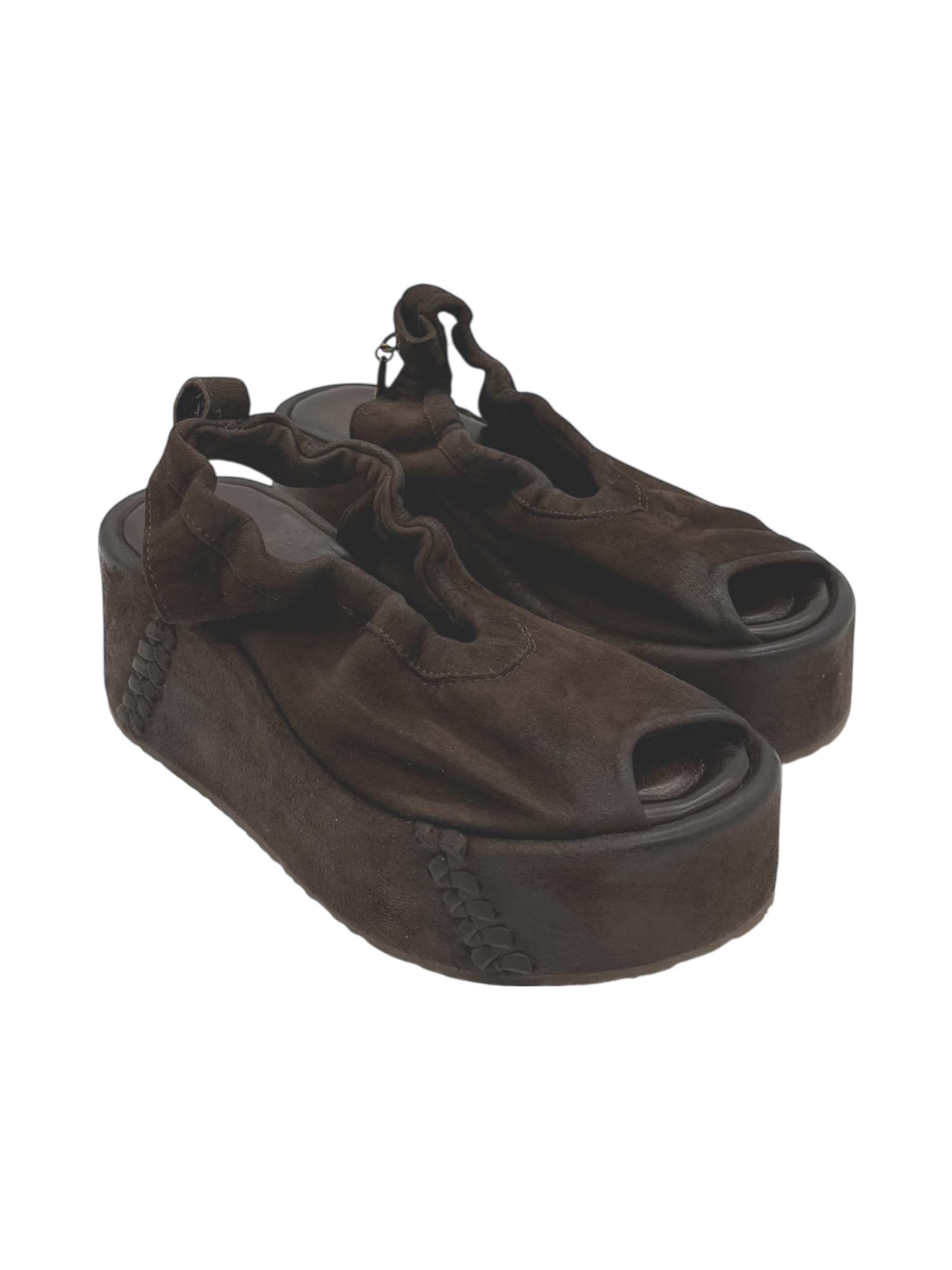 Sandalo pelle donna AS98 Ebano - B99007 -