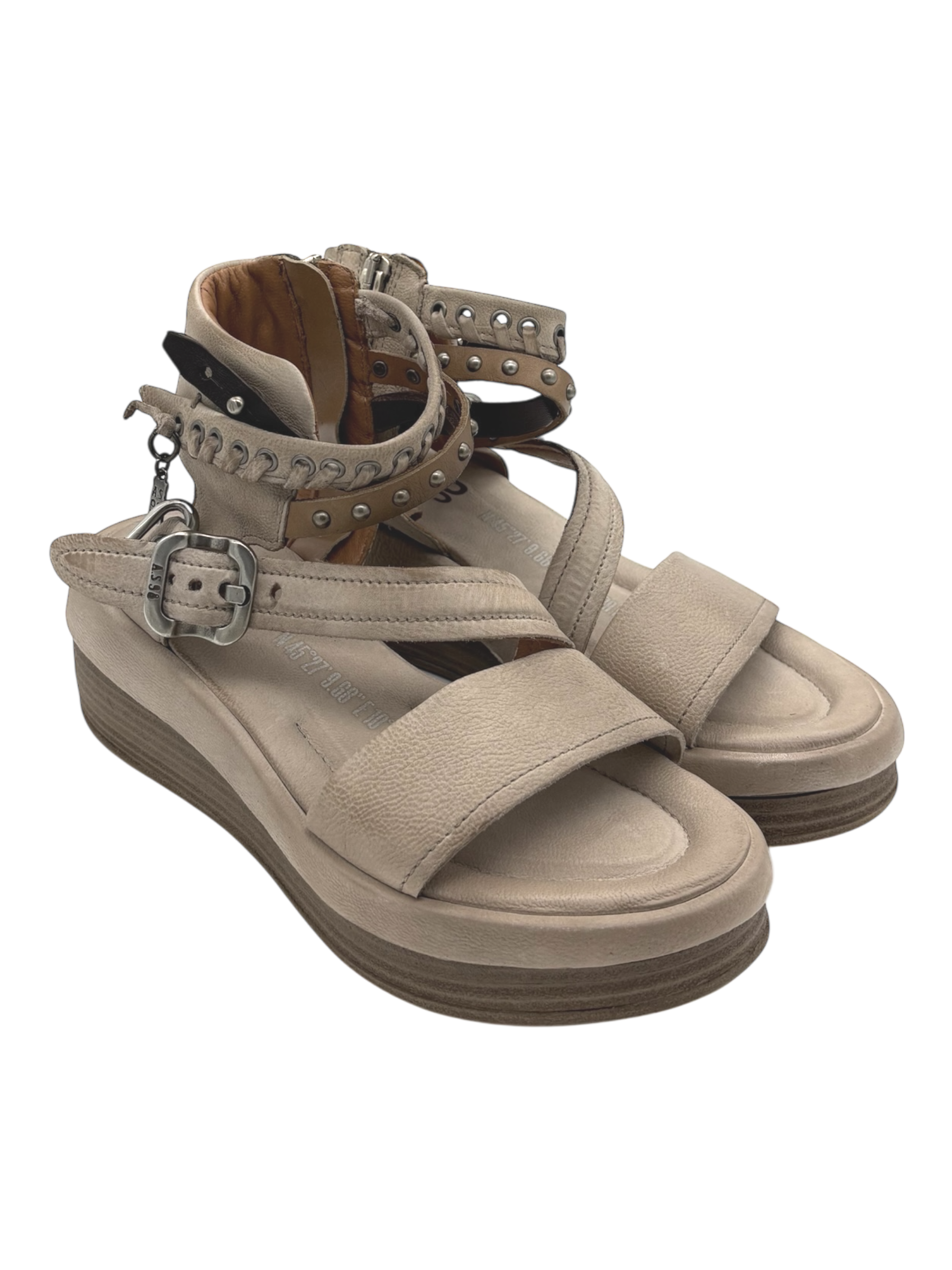 Sandalo pelle donna AS98 Dust - C02009 -