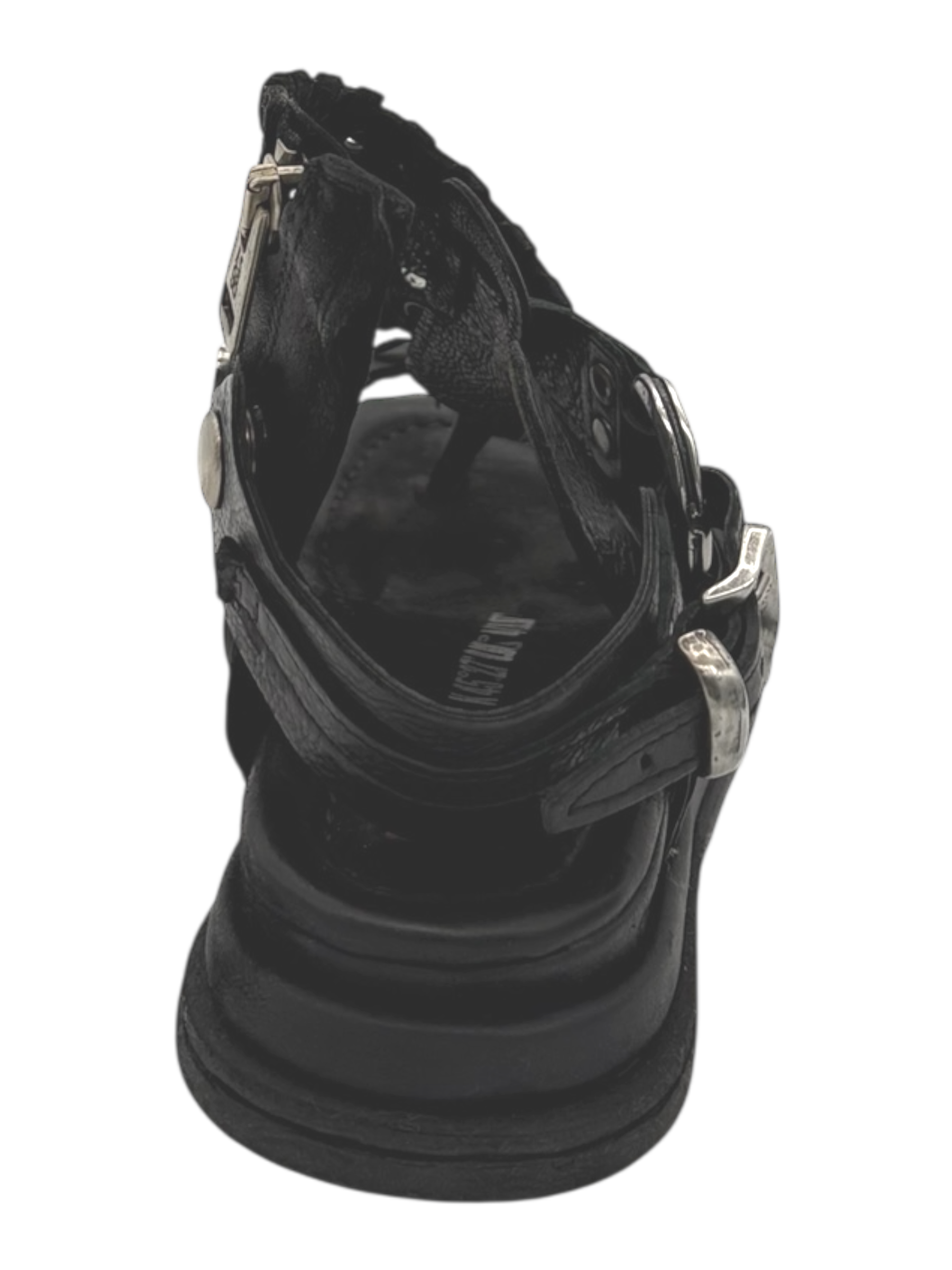 Sandalo pelle donna AS98 Black - B60025 -