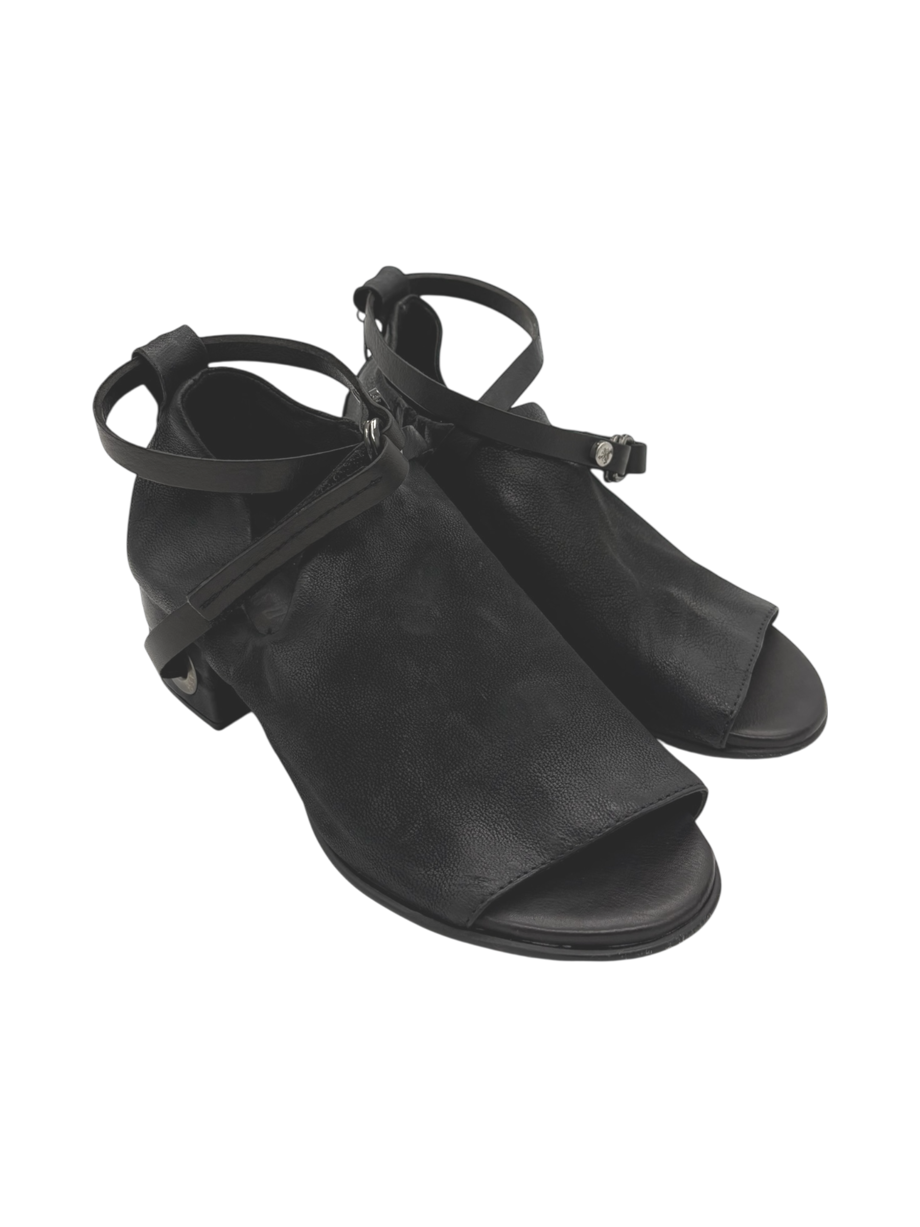 Sandalo pelle donna AS98 Black - C34002 -