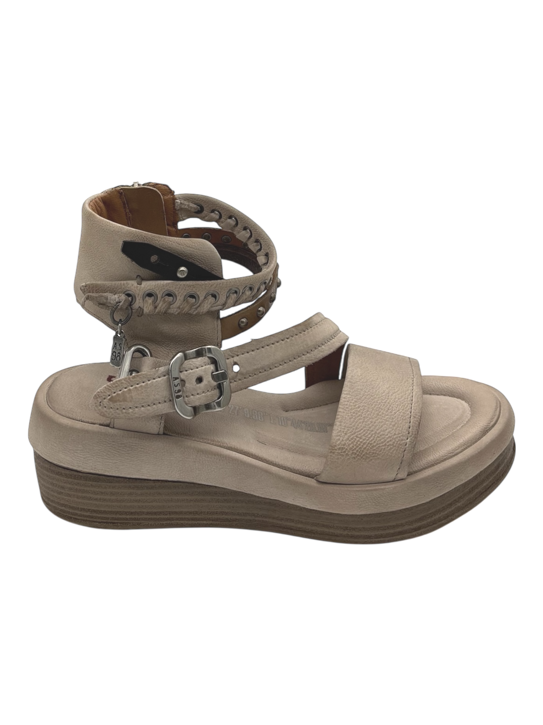 Sandalo pelle donna AS98 Dust - C02009 -