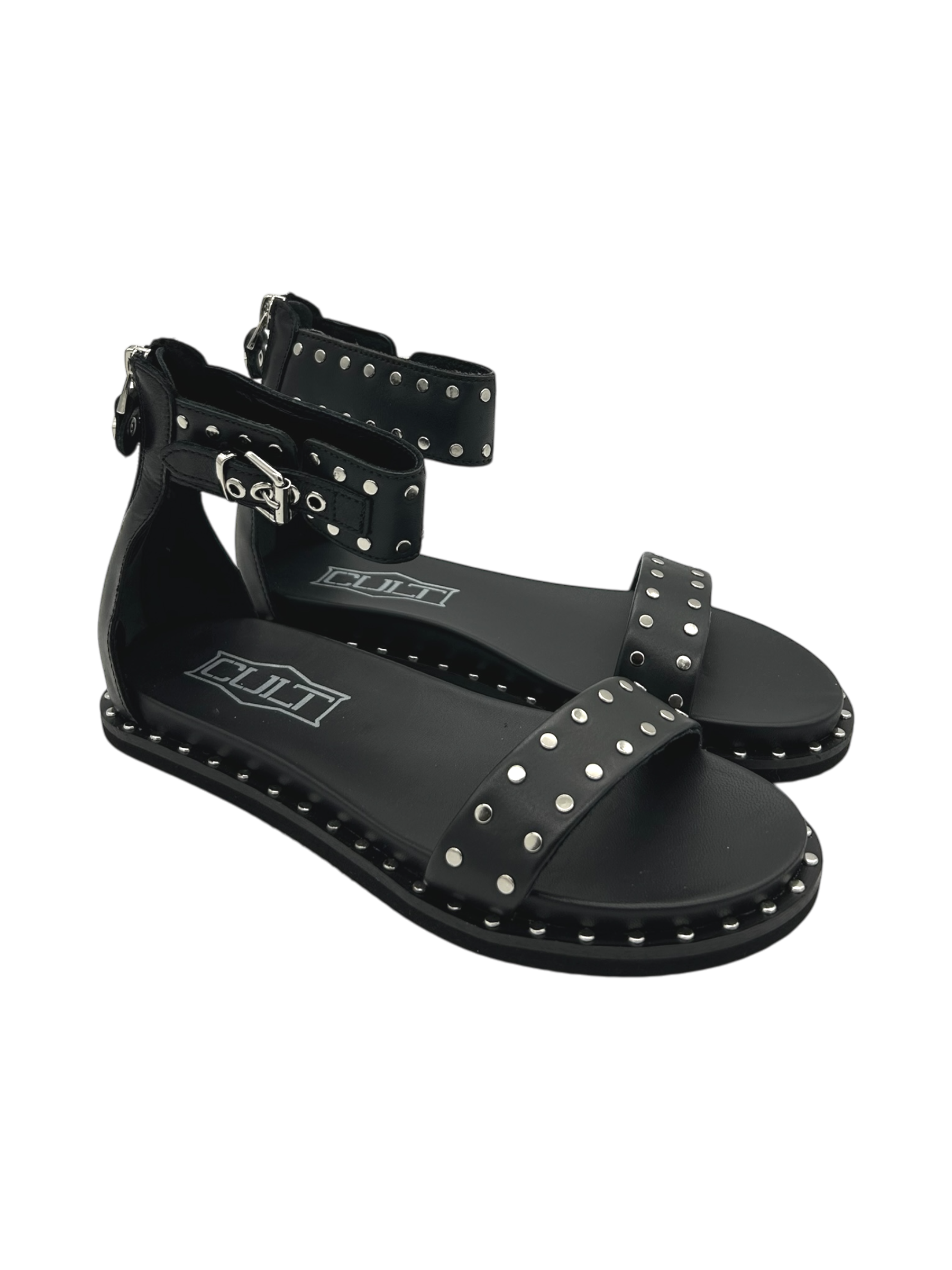 Sandalo pelle donna CULT Black - Roshelle 3885 -