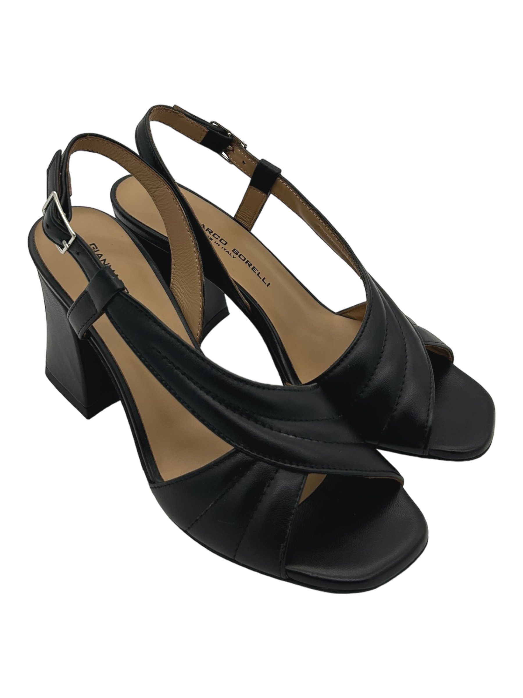 Sandalo pelle donna GIANMARCO SORELLI Alba Black - 2169 -