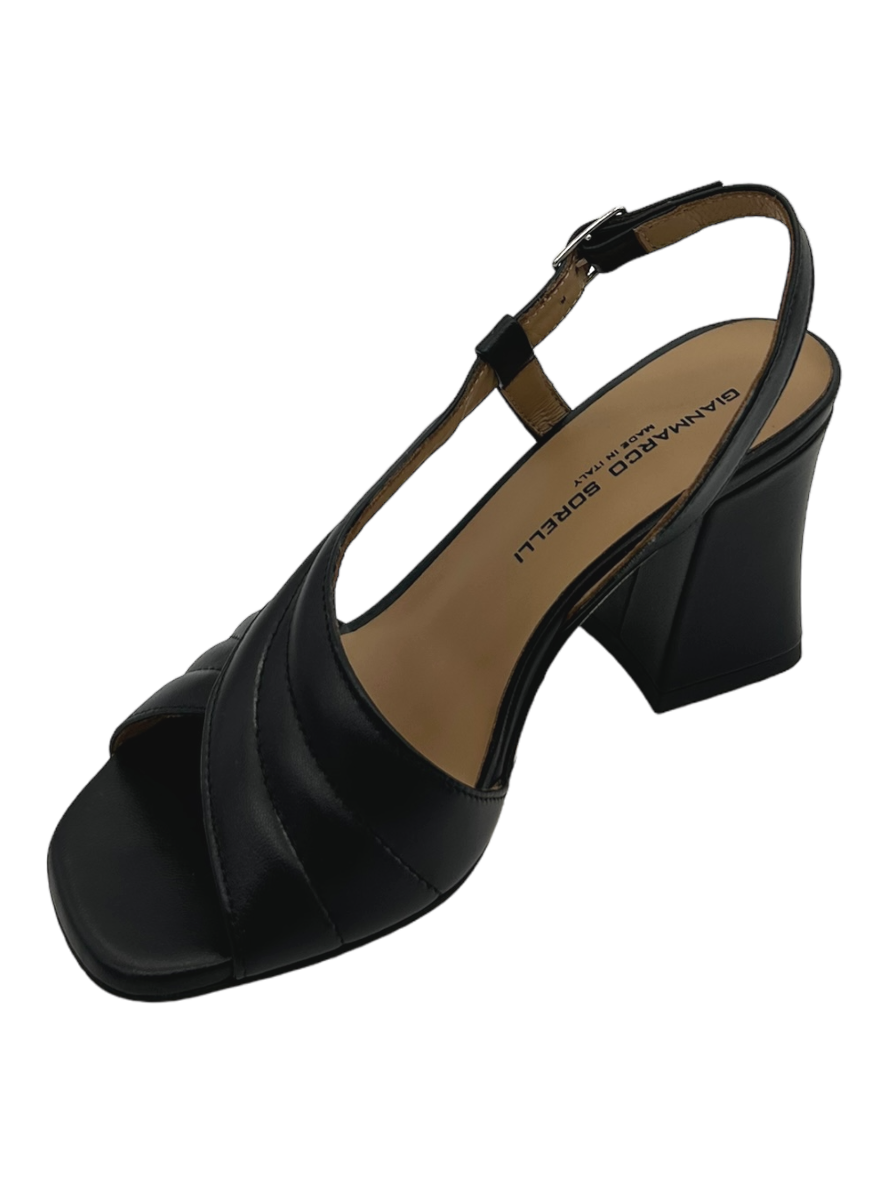 Sandalo pelle donna GIANMARCO SORELLI Alba Black - 2169 -