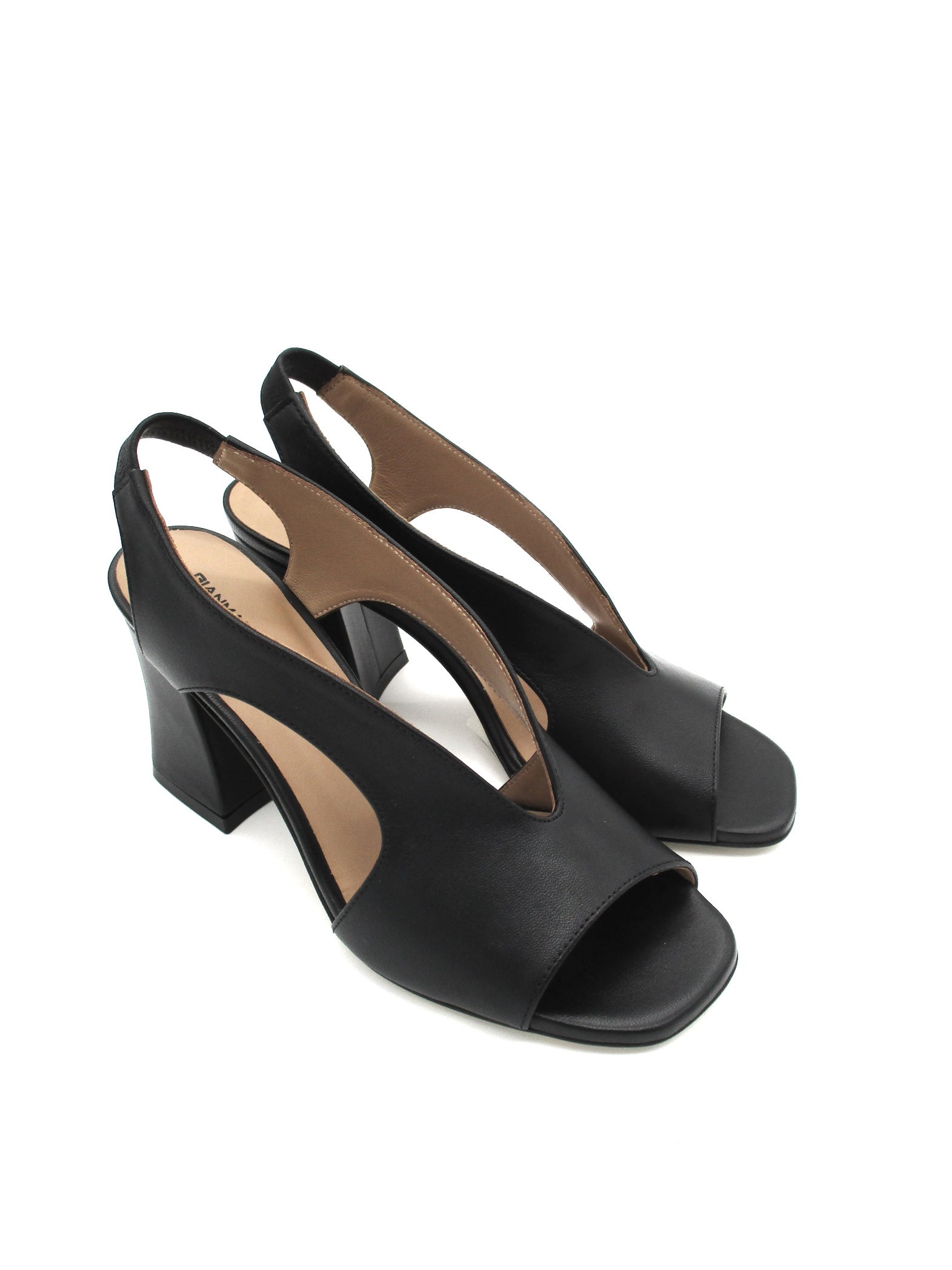 Sandalo pelle donna GIANMARCO SORELLI Alba Nero - 2164 -
