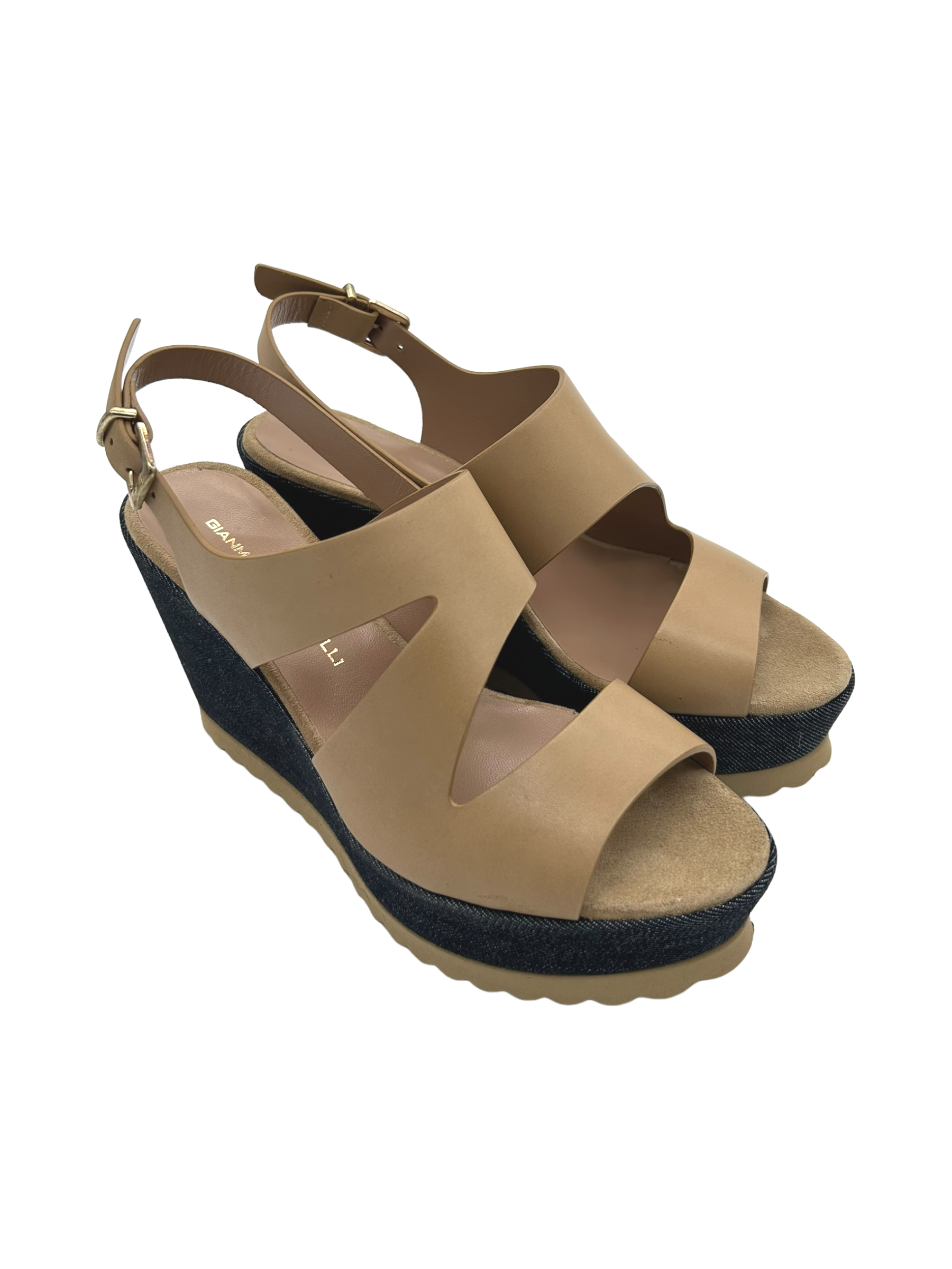 Sandalo pelle donna GIANMARCO SORELLI Camel -2807 -