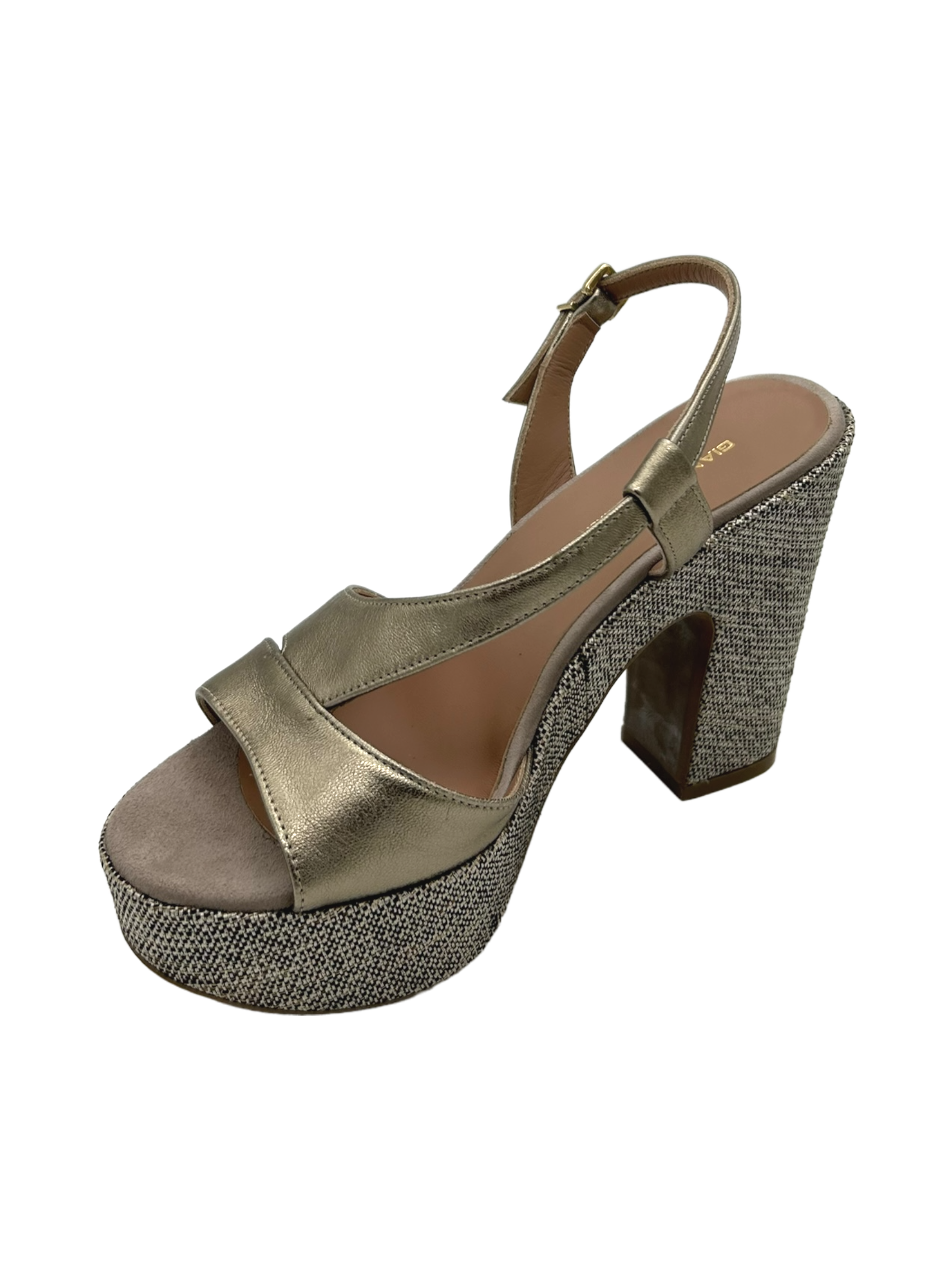 Sandalo pelle donna GIANMARCO SORELLI Laminato wash Alba - 2815 -