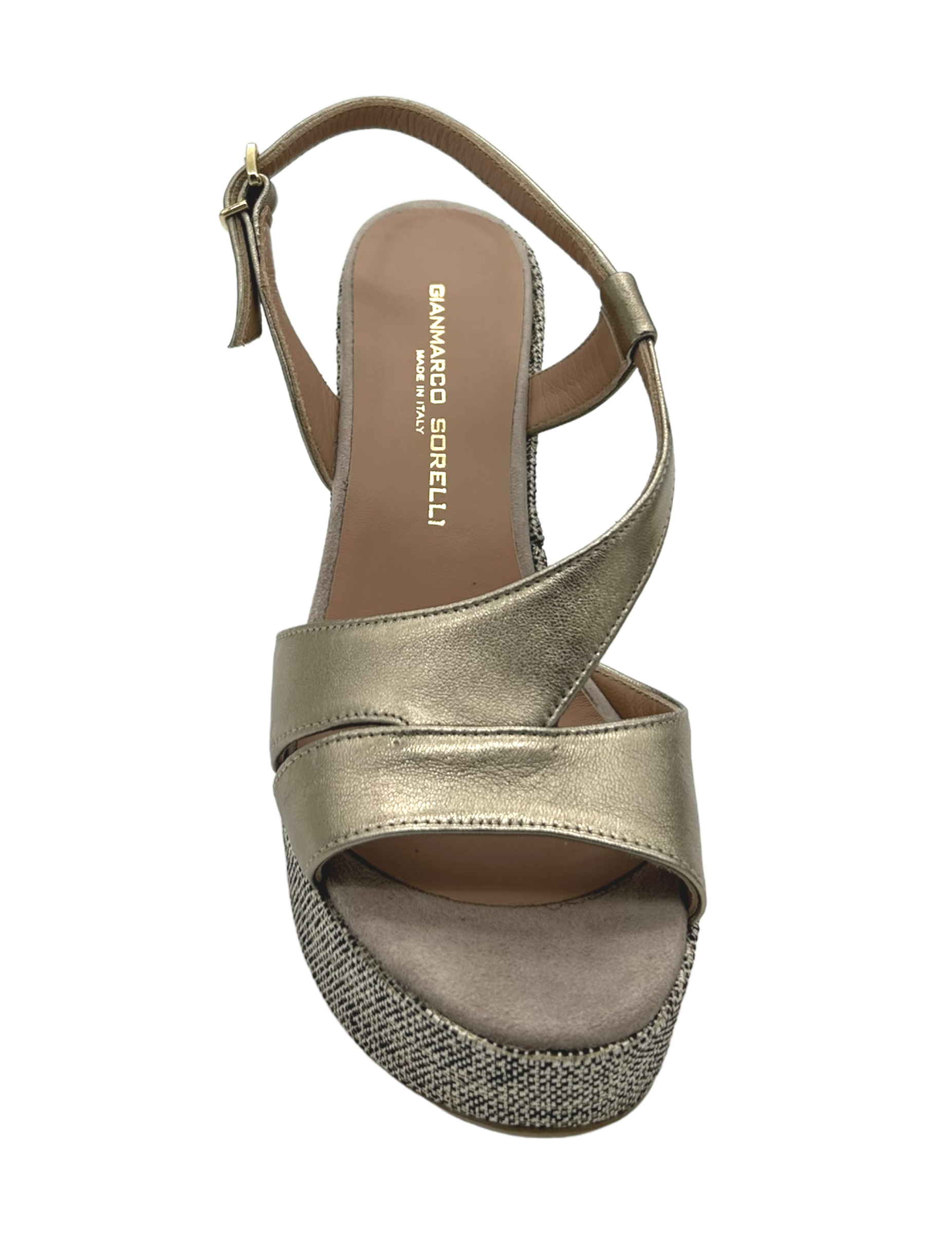 Sandalo pelle donna GIANMARCO SORELLI Laminato wash Alba - 2815 -
