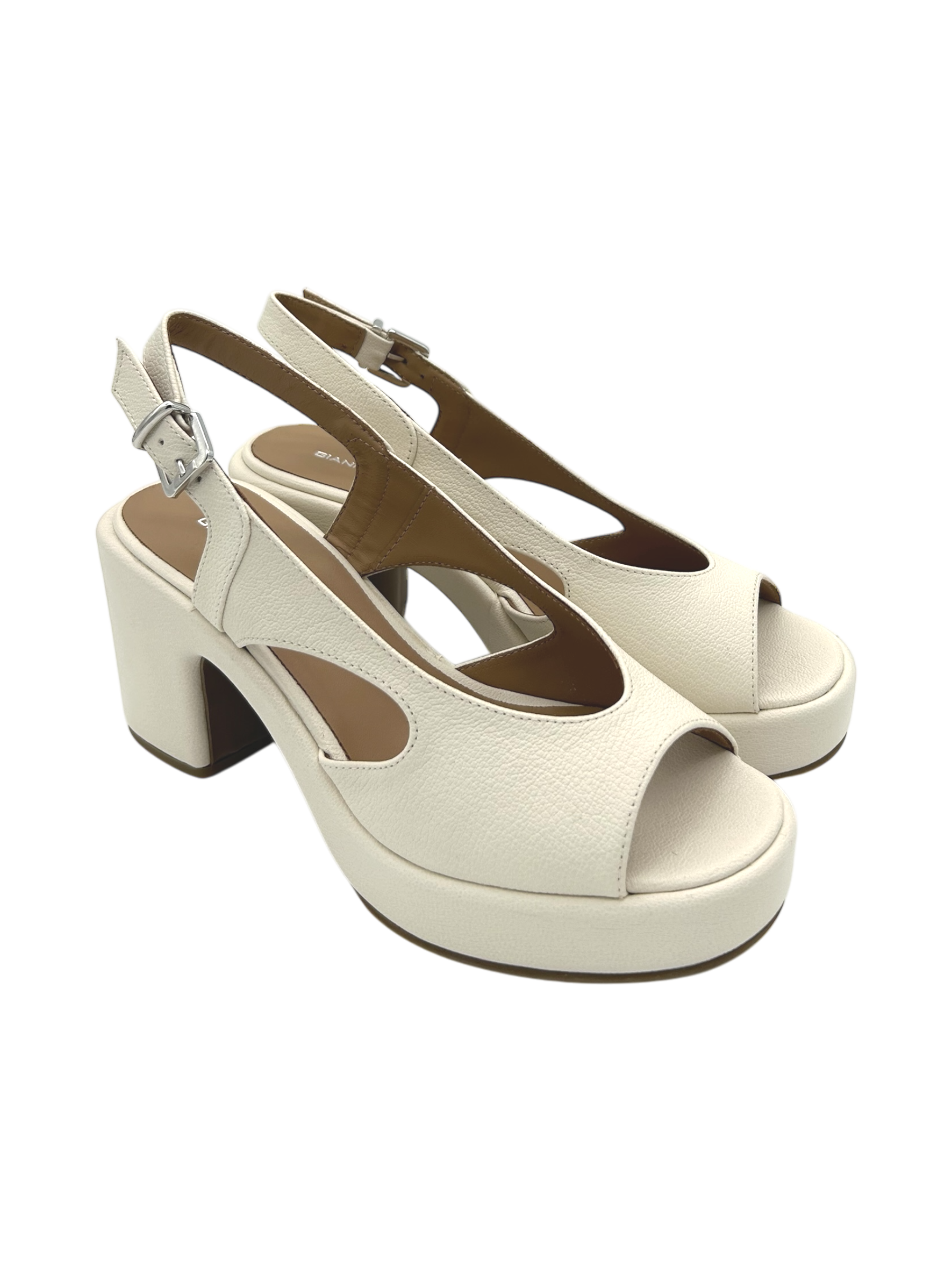 Sandalo pelle donna GIANMARCO SORELLI Milk -3020 Jane-